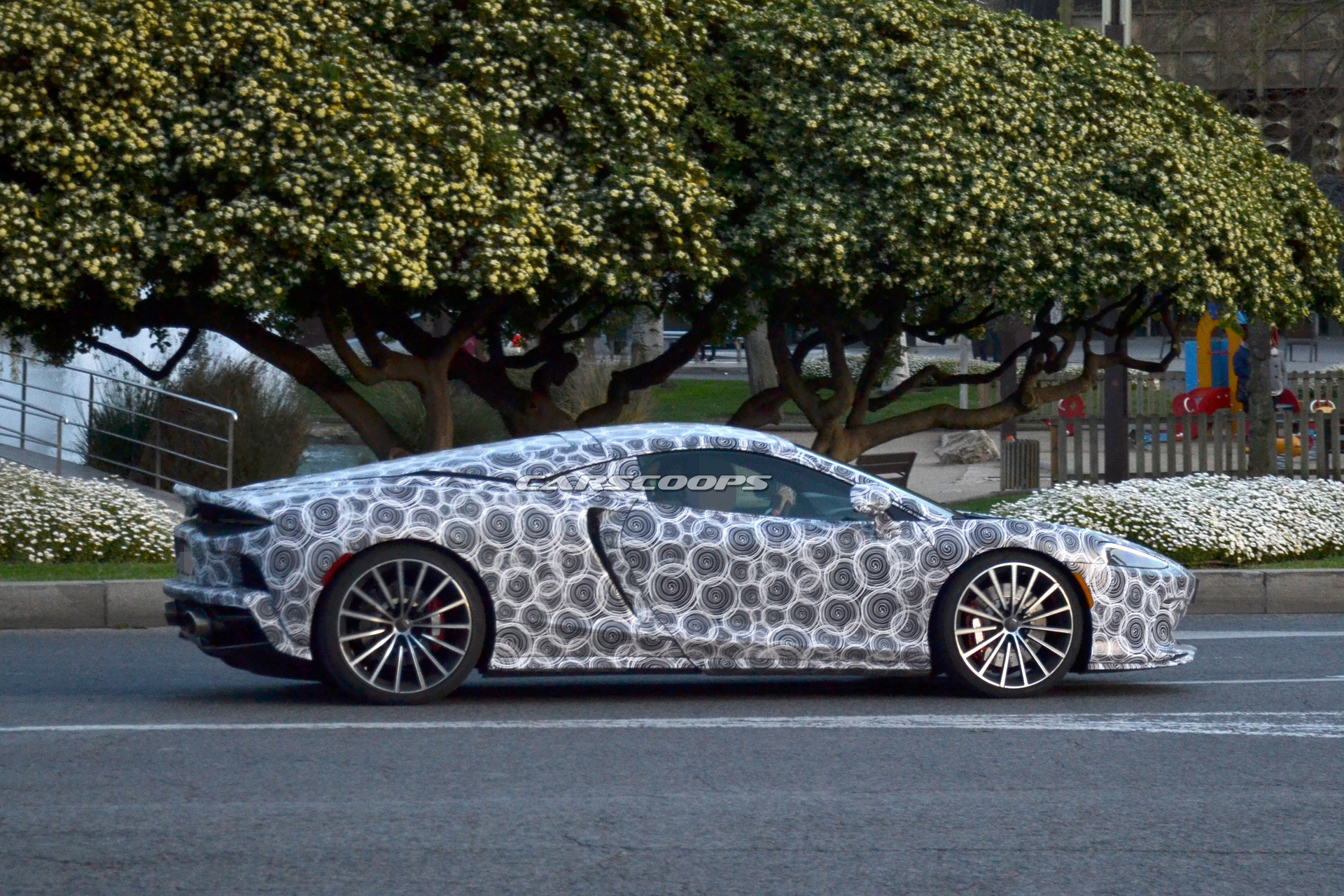 2020 mclaren grand tourer spied tight camo 1 2020 McLaren Grand Tourer Caught Wearing Even Tighter Camo