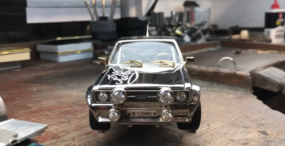 ford escort mk2 scale model gold silver diamonds 30 Dream All You Want, You Just Can’t Afford This Ford Escort RS Scale Model