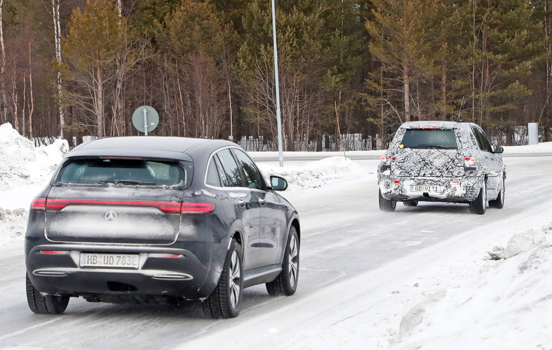 Mercedes EQB spy shots 14 GLB-Based Mercedes EQB Electric SUV Bringing e-AWD, 310-Mile Range