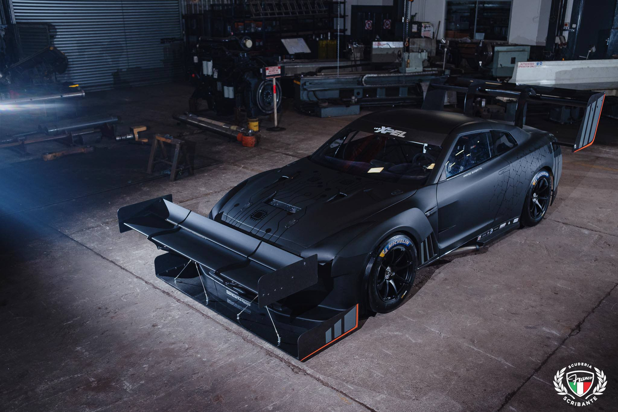 Nissan GT R Hillclimb 5 This Nissan GT-R Hillclimb Car Has More Wings Than KFC