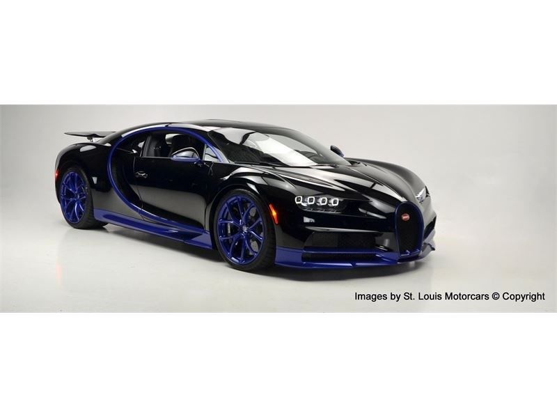 Bugatti-Chiron-For-Sale-3 Black And Blue Bugatti Chiron Would Be A Standout In Any Exotic Collection