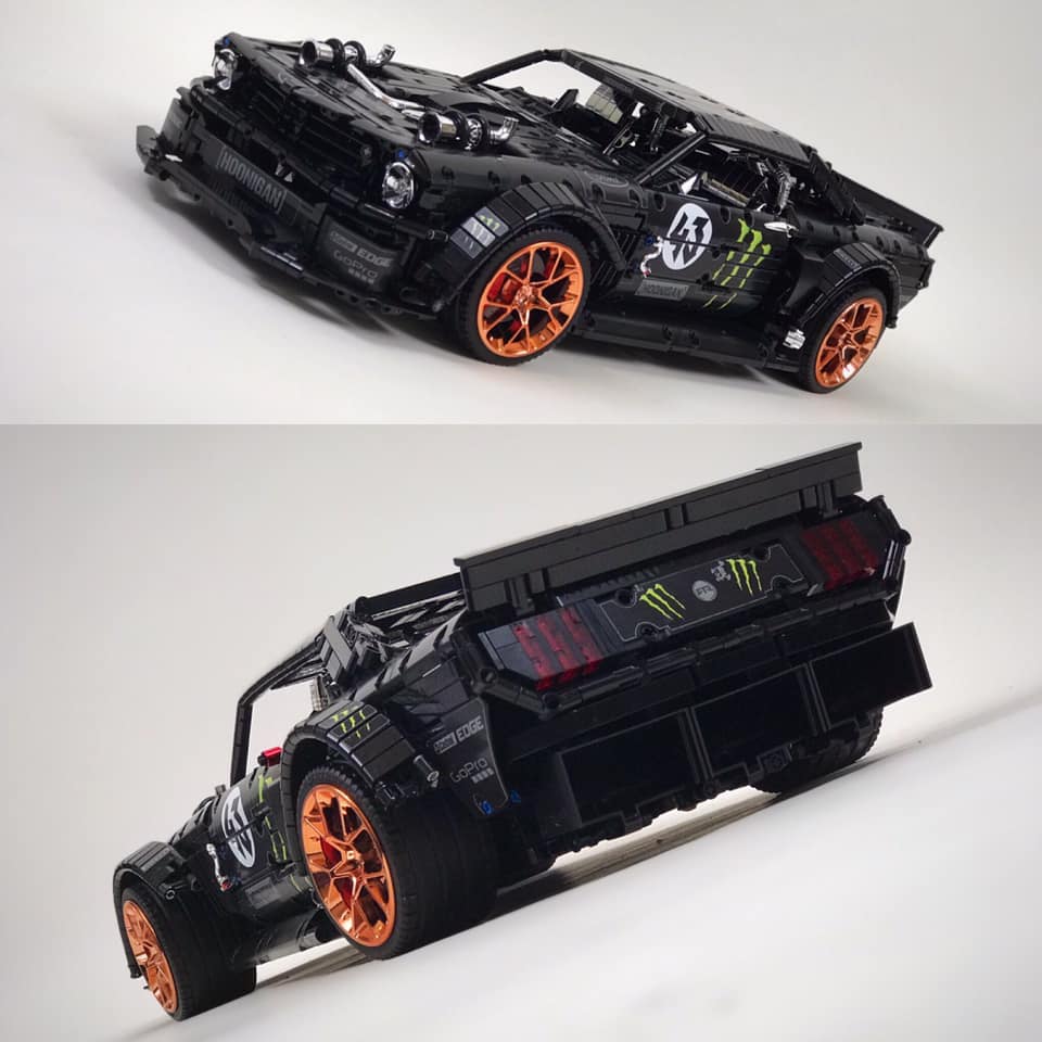 Ken-Block-Lego-5 Creative Fan Builds A Working Ford Mustang Hoonicorn V2 From LEGOs