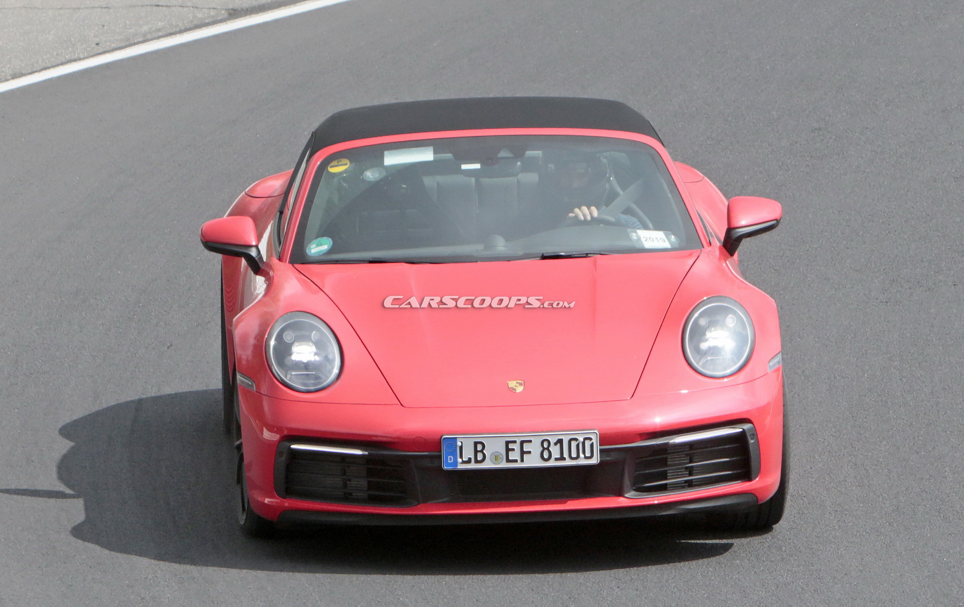 2020 Porsche 992 Targa 13 2020 Porsche 911 Targa With Removable Top Photographed Undisguised In Red Too