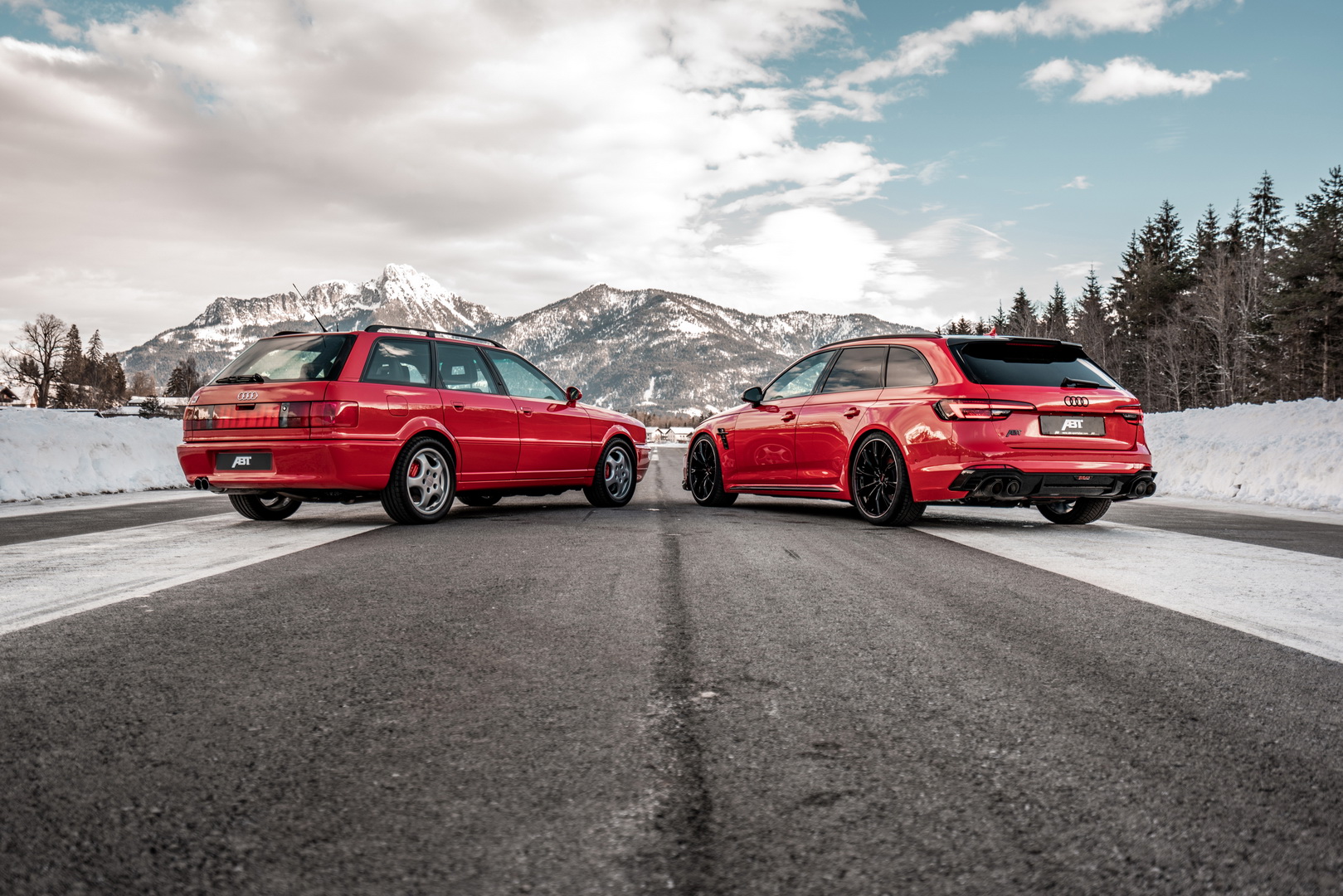 audi rs2 rs4 avant tuning abt 12 Old Timer Audi RS2 Meets New RS4 Avant In ABT Family Photo Shoot