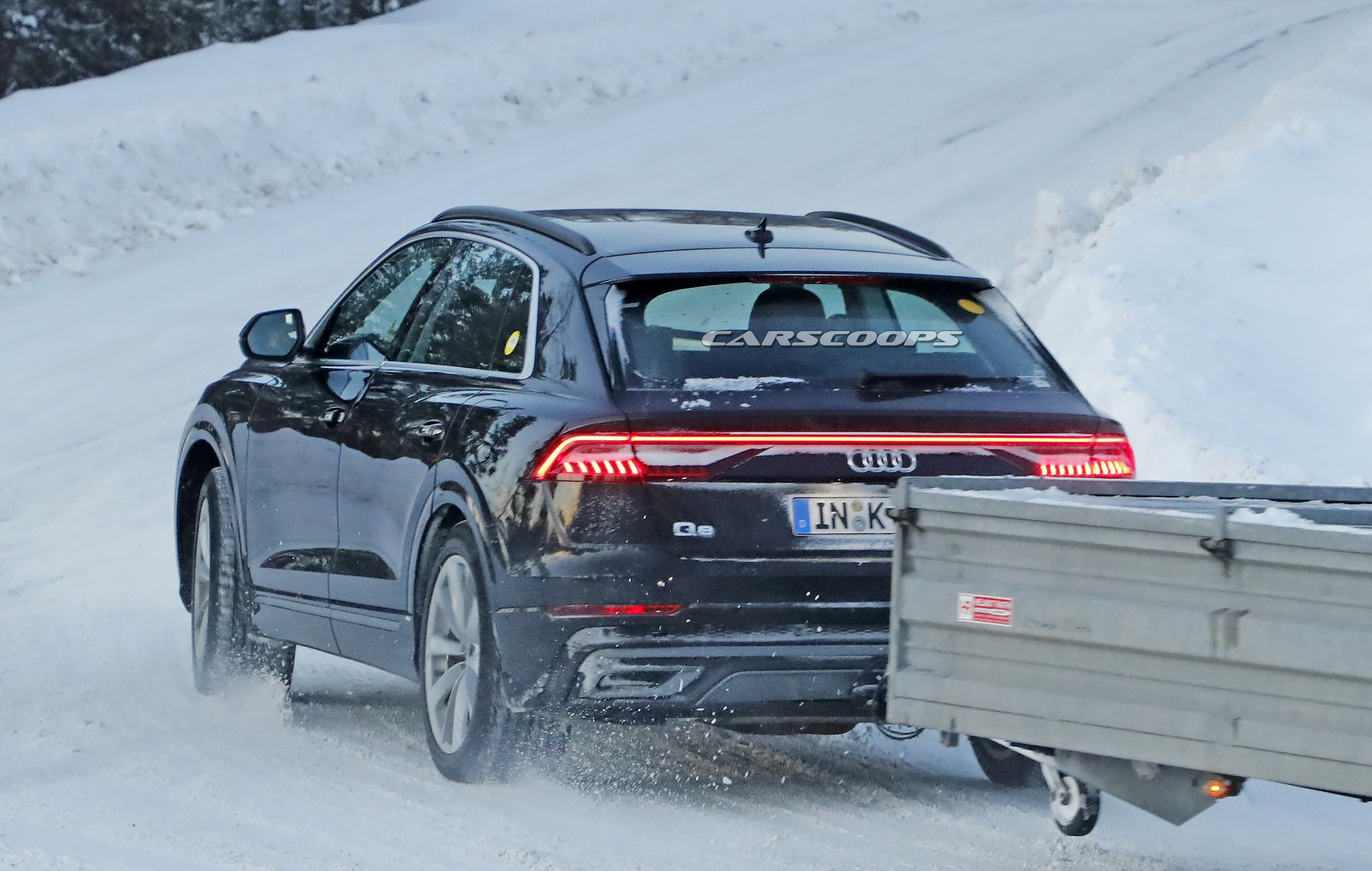 2020 audi q8 phev spy shots 11 Audi Q8 Plug-In Hybrid Model Looks Ready To Join The Range