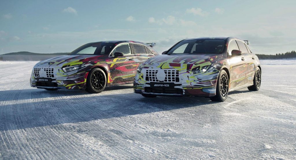  2020 Mercedes-AMG A45 Prototypes Can’t Stop Playing In The Snow