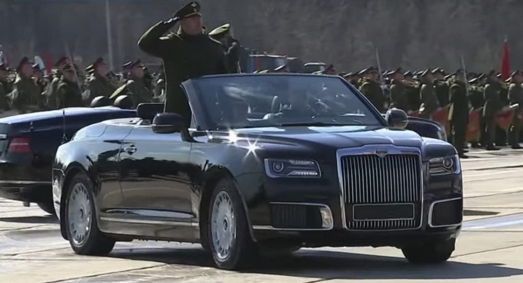  Aurus’ Convertible Looks Like A Russian Take On The Rolls-Royce Phantom Drophead Coupe