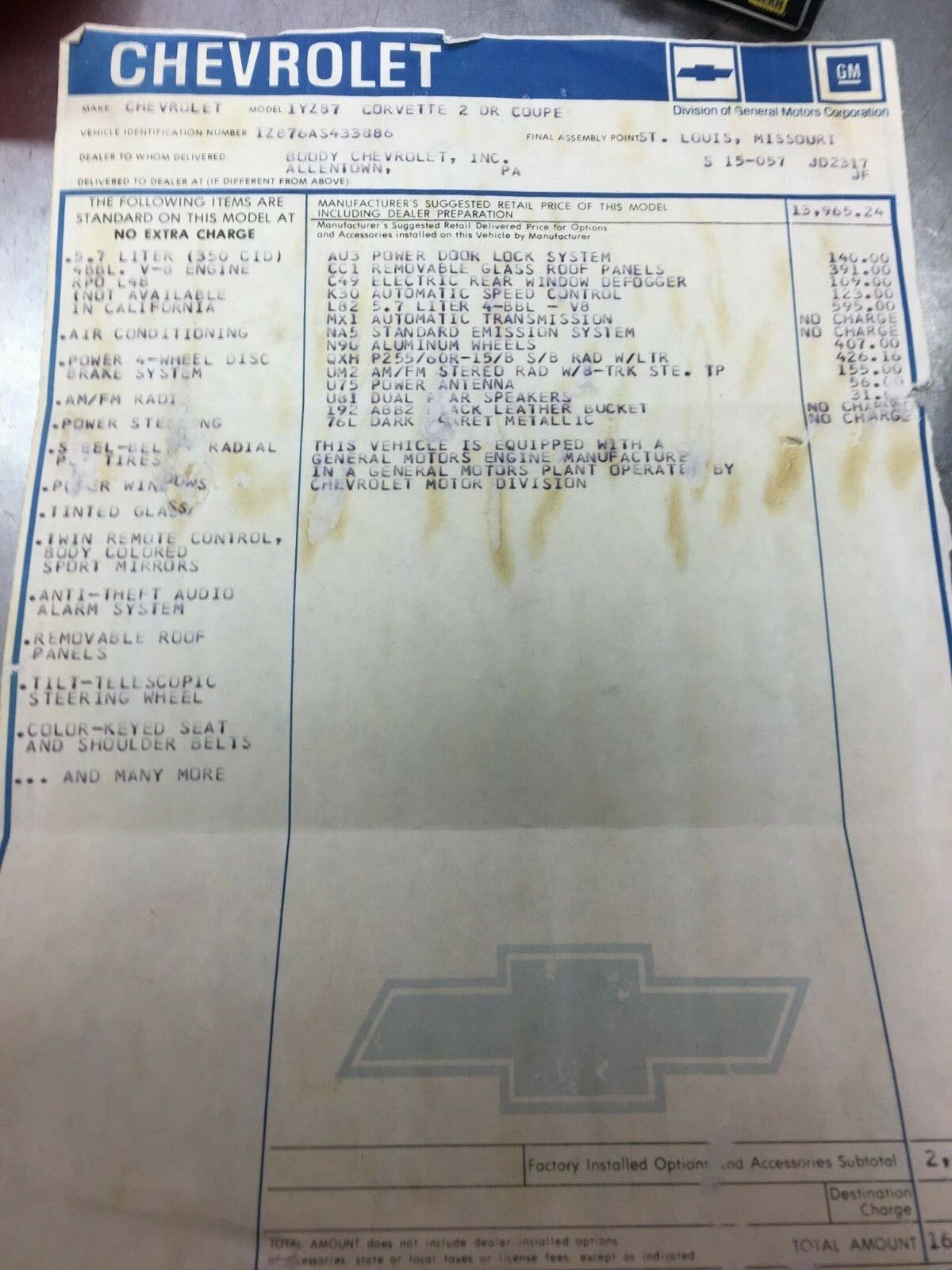 C3-Corvette-22 1980 Chevrolet Corvette L-82 Barn Find With 1,477 Miles Is A True Time Capsule