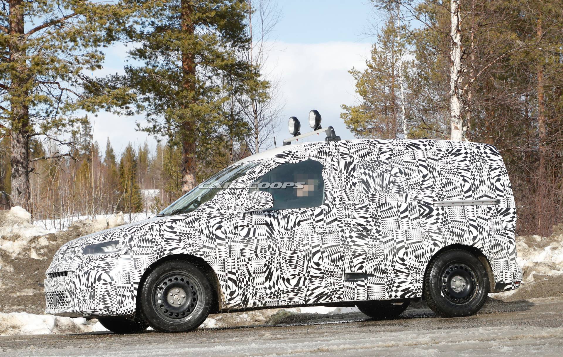 2021 VW Caddy spy shots 7 All-New 2021 VW Caddy Compact Van Spotted For The First Time