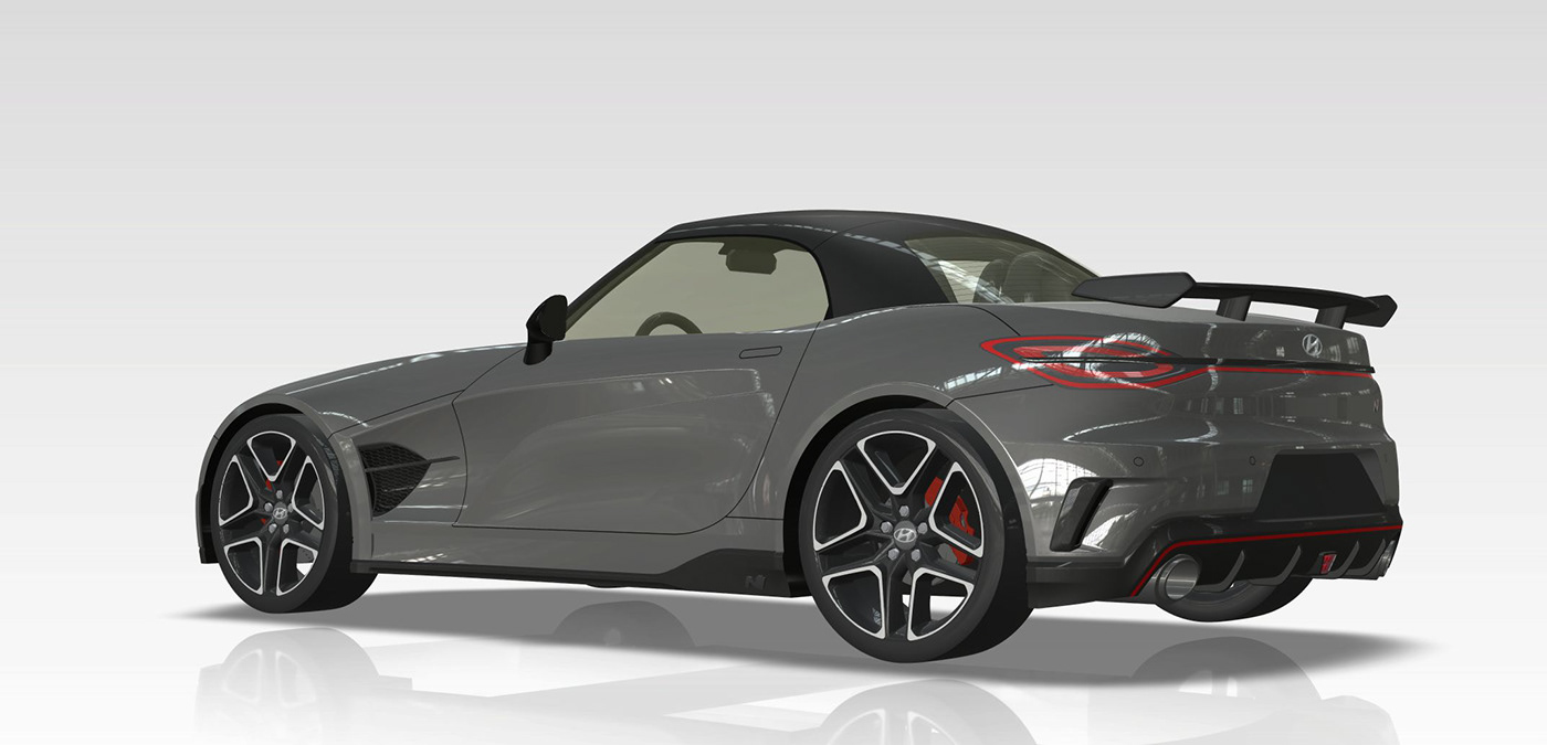 hyundai n roadster render 20 Hyundai Thinks The N Roadster Is A Joke, Doesn’t See Us Laughing