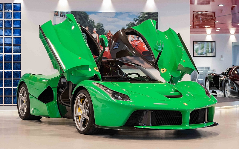 ferrari laferrari green jay kay 6 Vibrant “Kermit” LaFerrari Up For Sale – Can You Guess Its Owner?