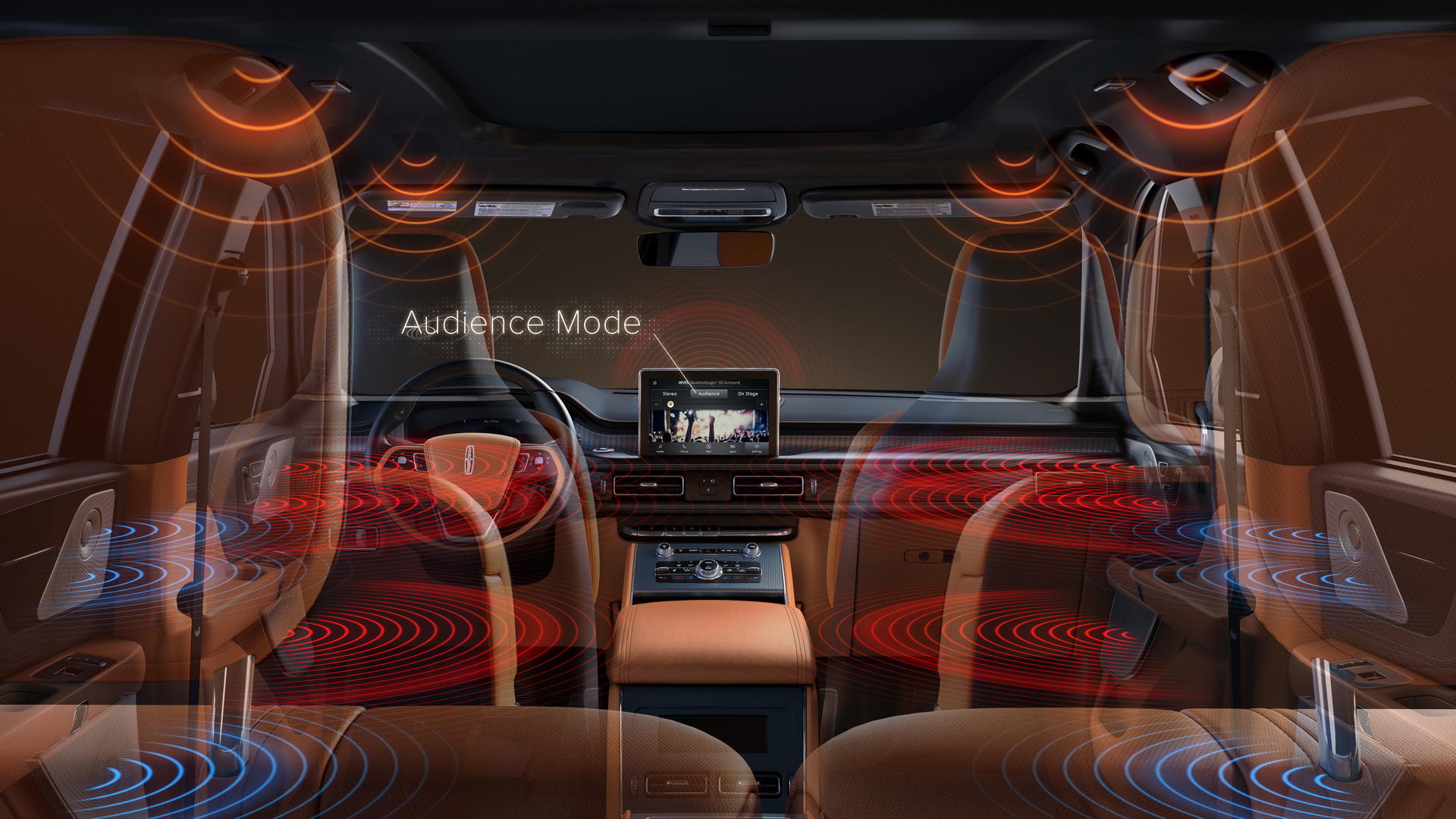 lincoln aviator concert hall cabin 5 Lincoln Aviator’s 28-Speaker 3D Sound System Is An Audiophile’s Dream