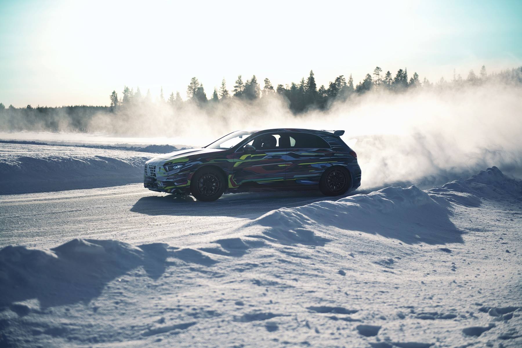 Mercedes-AMG-A45-Testing-2 2020 Mercedes-AMG A45 Prototypes Can’t Stop Playing In The Snow