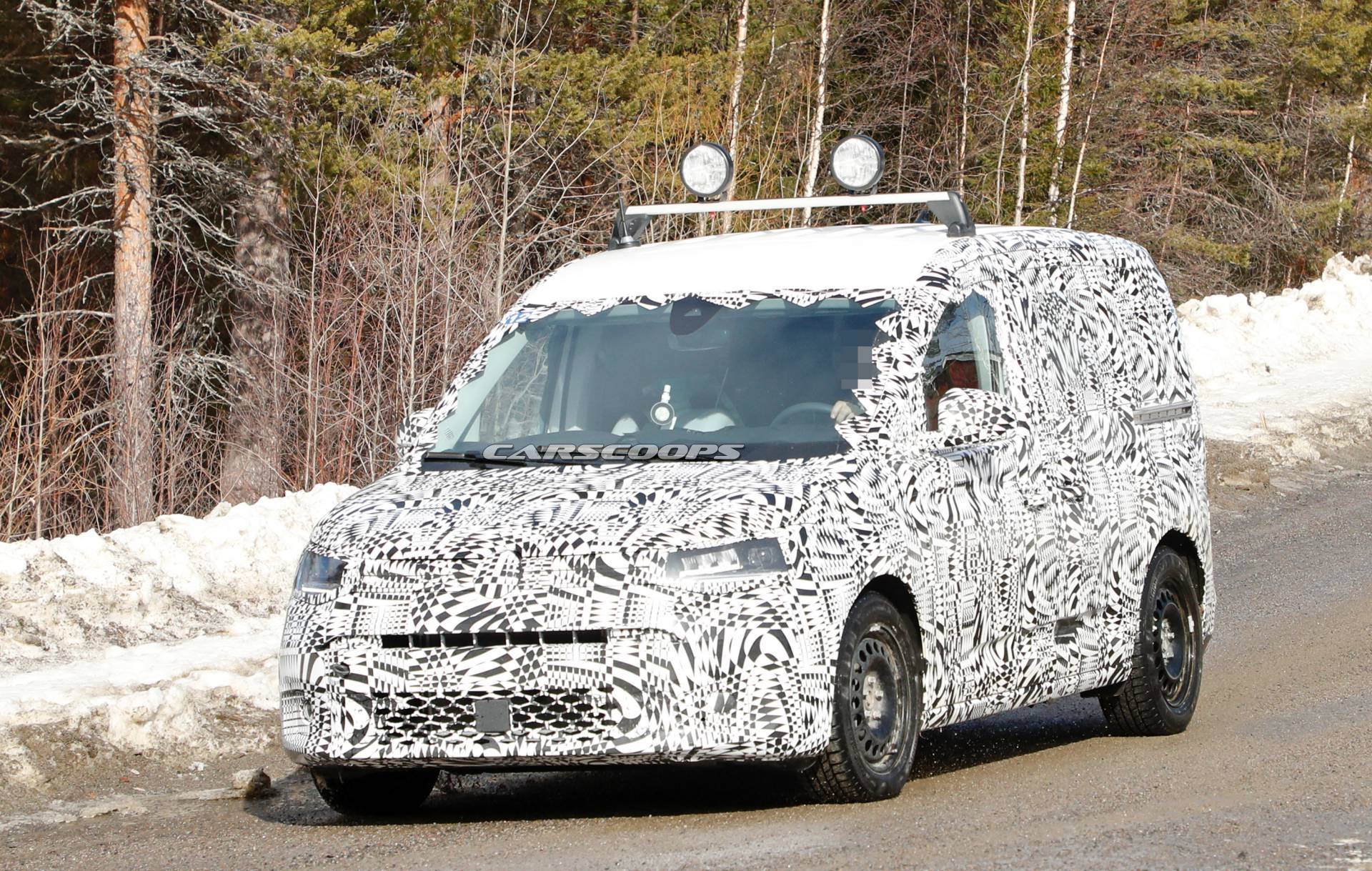 2021 VW Caddy spy shots 3 All-New 2021 VW Caddy Compact Van Spotted For The First Time
