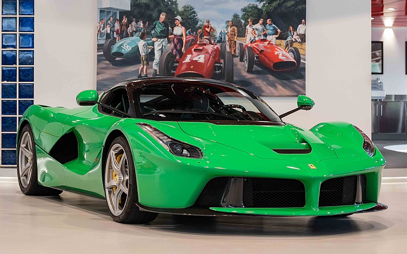 ferrari laferrari green jay kay 1 Vibrant “Kermit” LaFerrari Up For Sale – Can You Guess Its Owner?