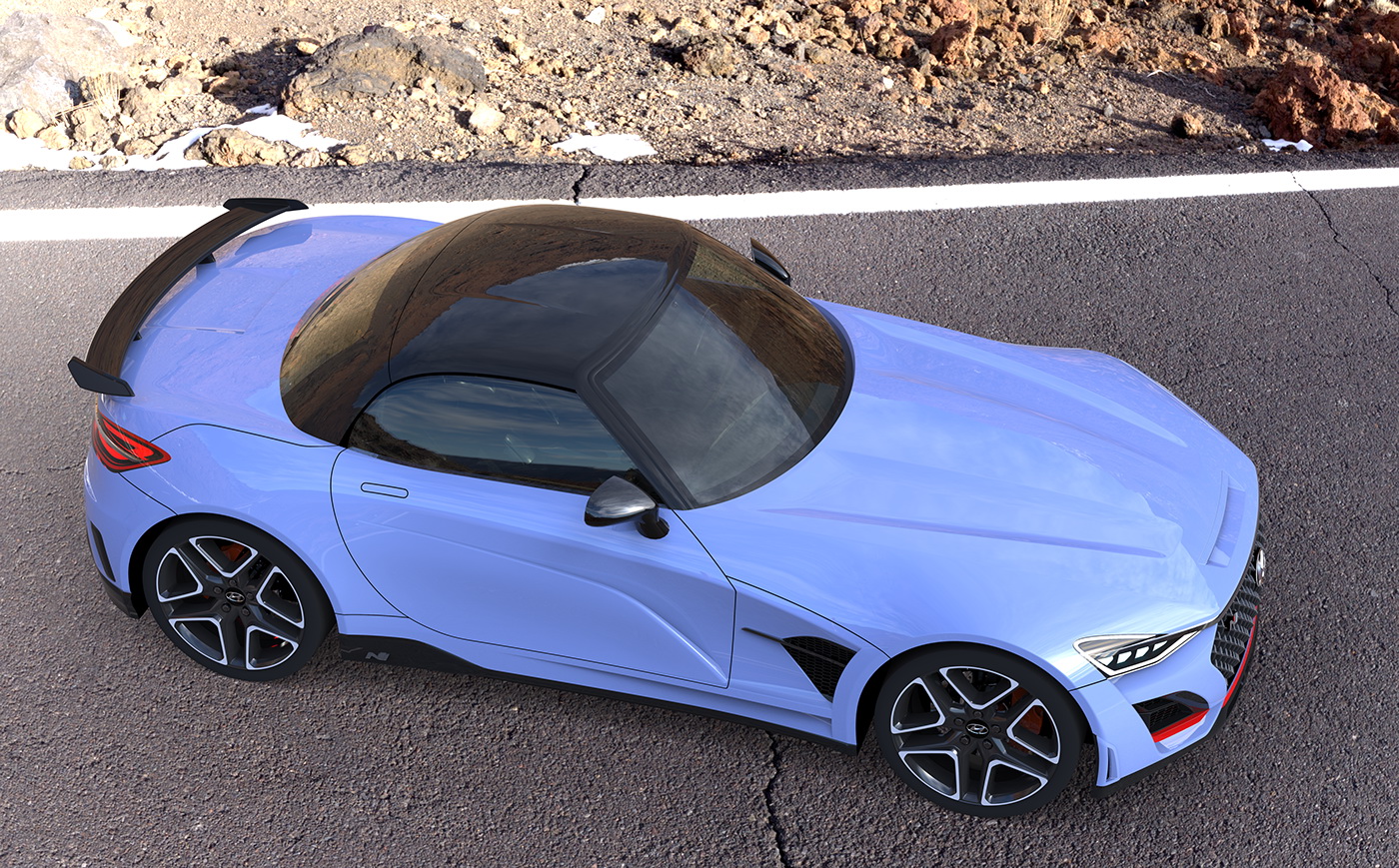 hyundai n roadster render 9 Hyundai Thinks The N Roadster Is A Joke, Doesn’t See Us Laughing