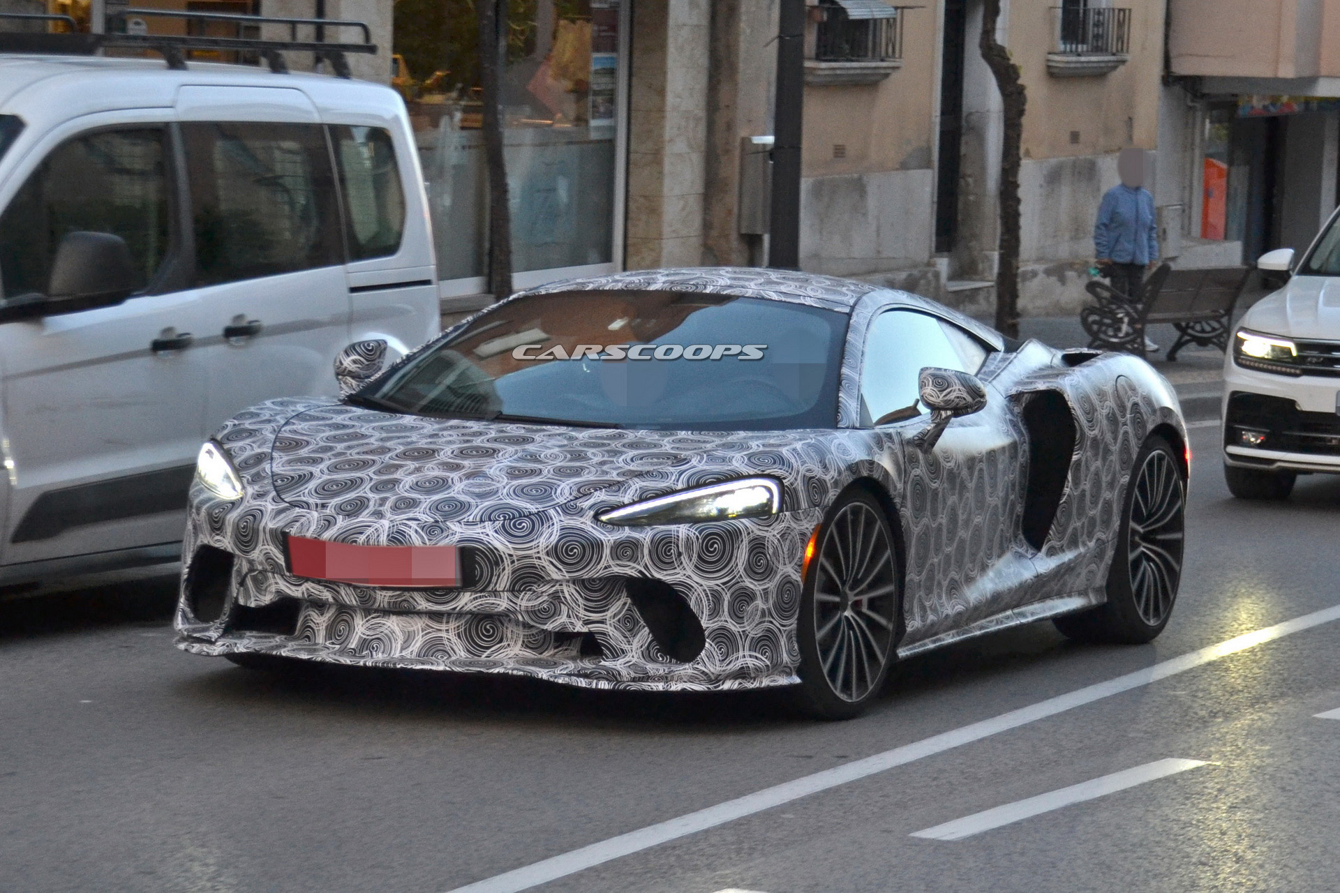 2020 mclaren grand tourer spied tight camo 6 2020 McLaren Grand Tourer Caught Wearing Even Tighter Camo