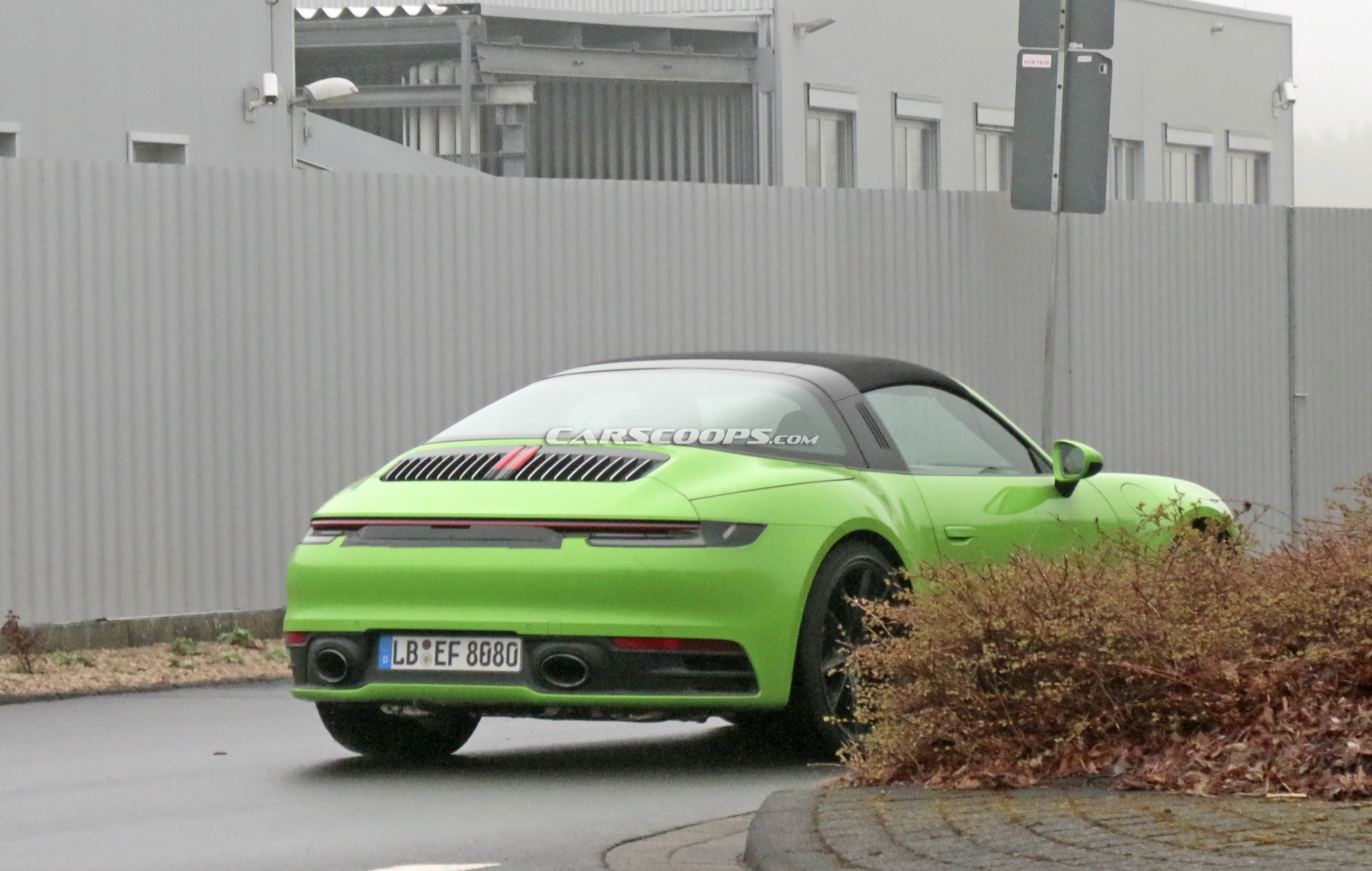 2020 Porsche 992 Targa 33 2020 Porsche 911 Targa With Removable Top Photographed Undisguised In Red Too