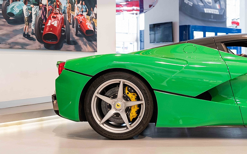 ferrari laferrari green jay kay 4 Vibrant “Kermit” LaFerrari Up For Sale – Can You Guess Its Owner?