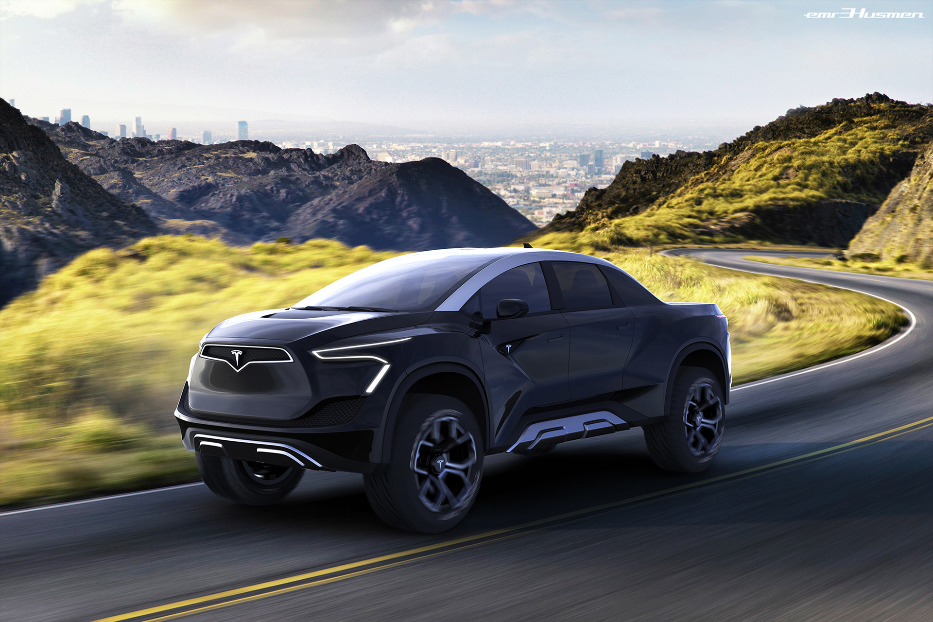 Tesla-Pickup-Concept-3 We’d Love To See Tesla’s “Blade Runner” Pickup Look Like This