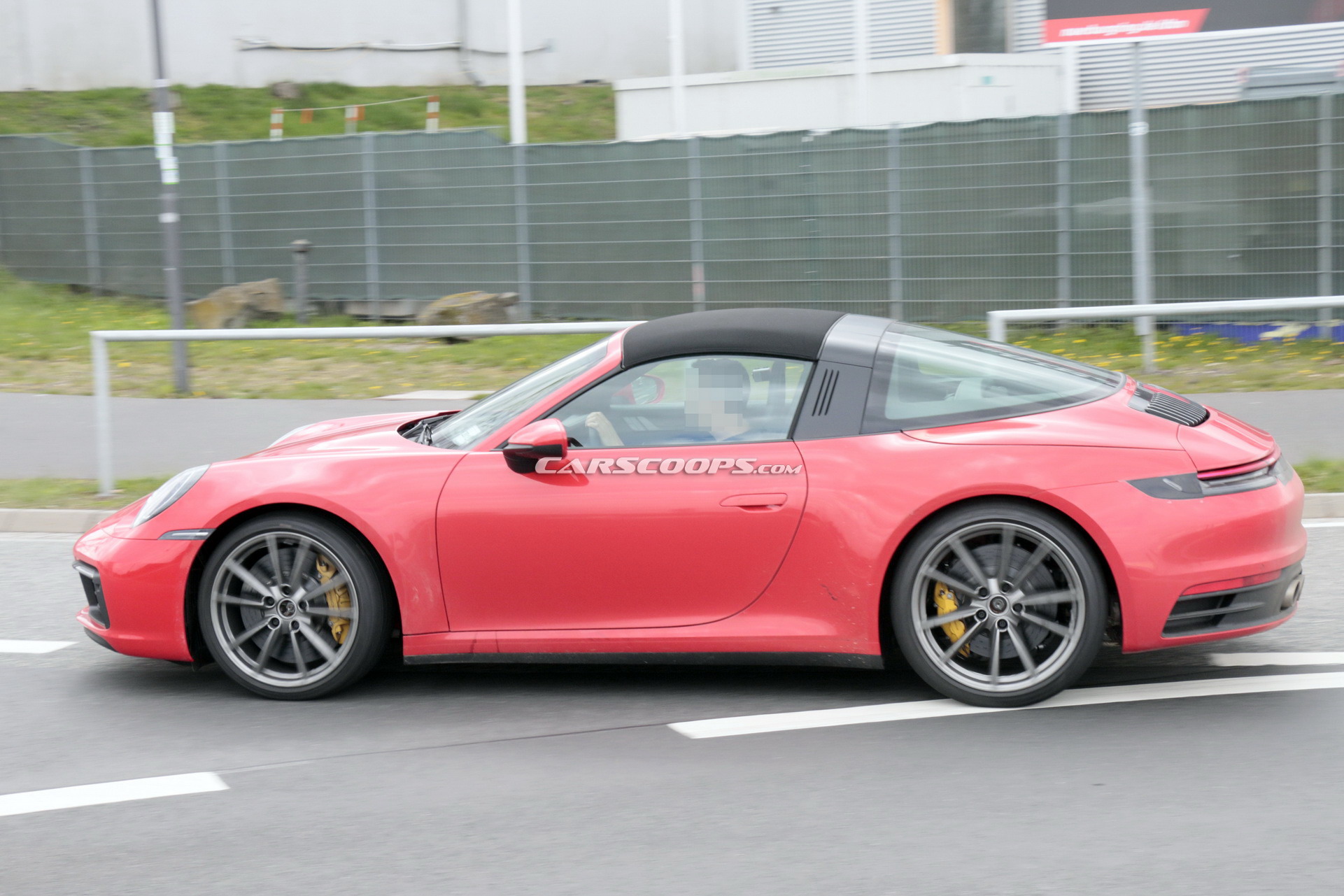 2020 Porsche 992 Targa 25 2020 Porsche 911 Targa With Removable Top Photographed Undisguised In Red Too