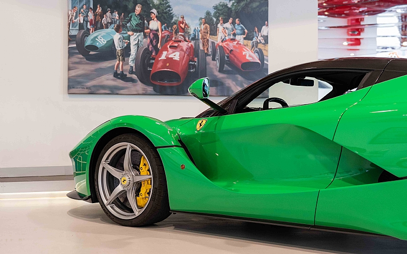 ferrari laferrari green jay kay 9 Vibrant “Kermit” LaFerrari Up For Sale – Can You Guess Its Owner?
