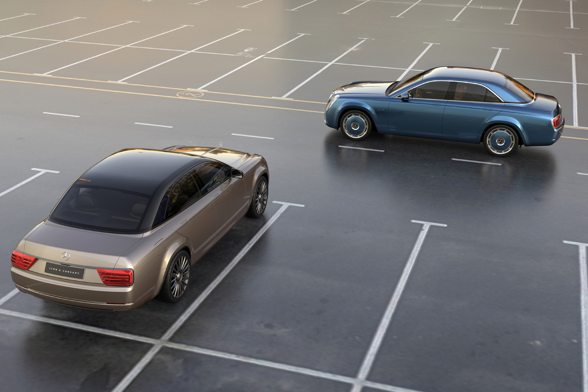 Mercedes-Benz Icon E Concept by David Obendorfer 25 Mercedes-Benz Icon E Study Re-imagines Classic W115 As 21st-Century E-Class EV