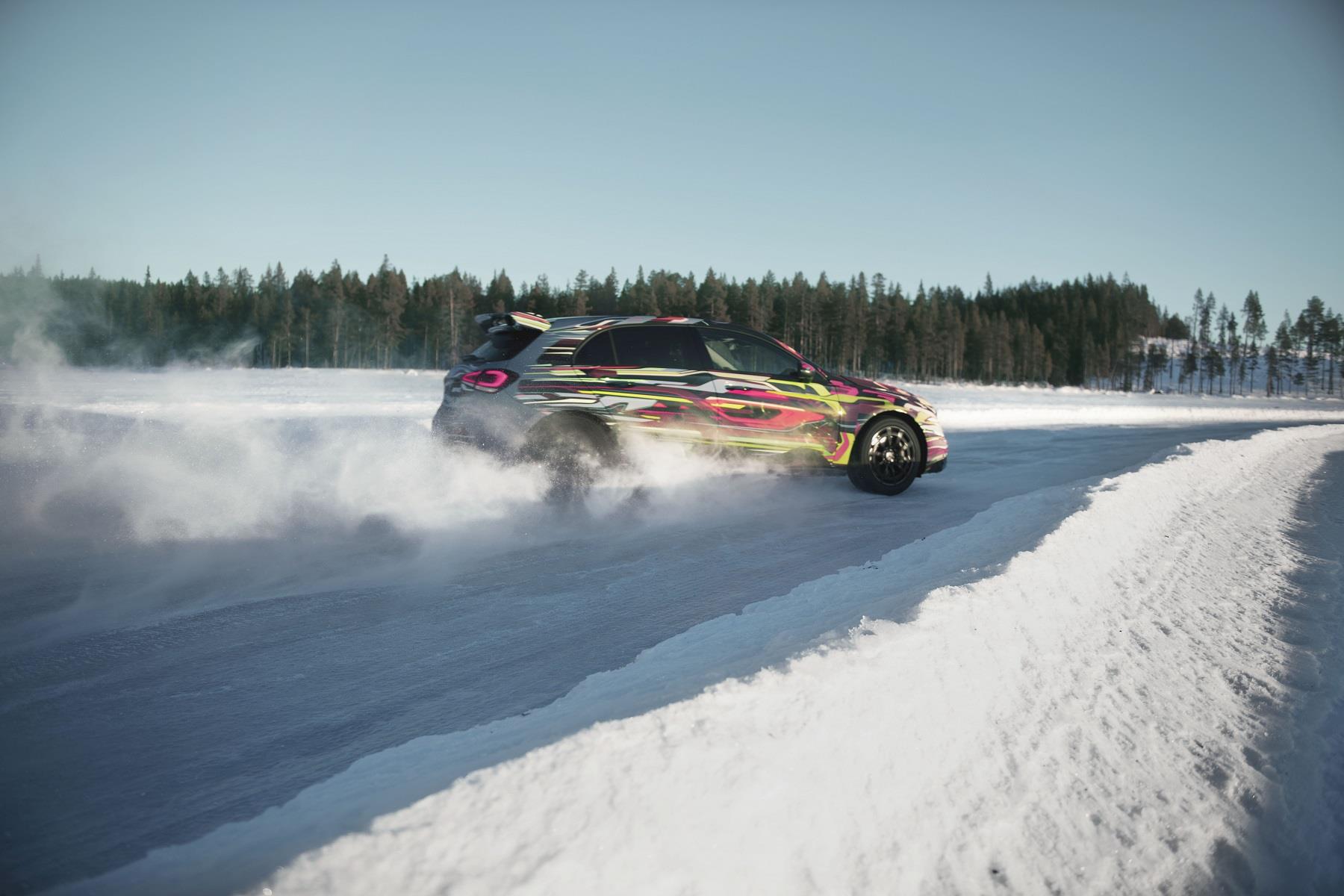 Mercedes-AMG-A45-Testing-5 2020 Mercedes-AMG A45 Prototypes Can’t Stop Playing In The Snow