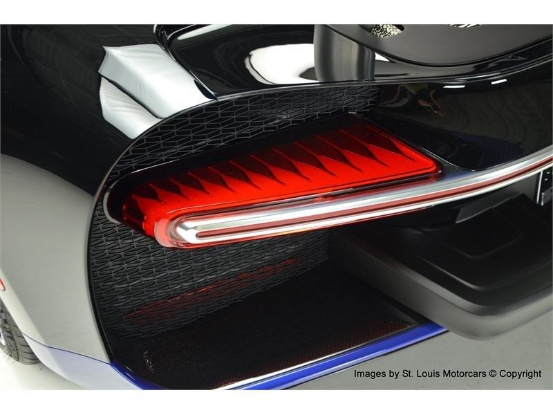 Bugatti-Chiron-For-Sale-22 Black And Blue Bugatti Chiron Would Be A Standout In Any Exotic Collection