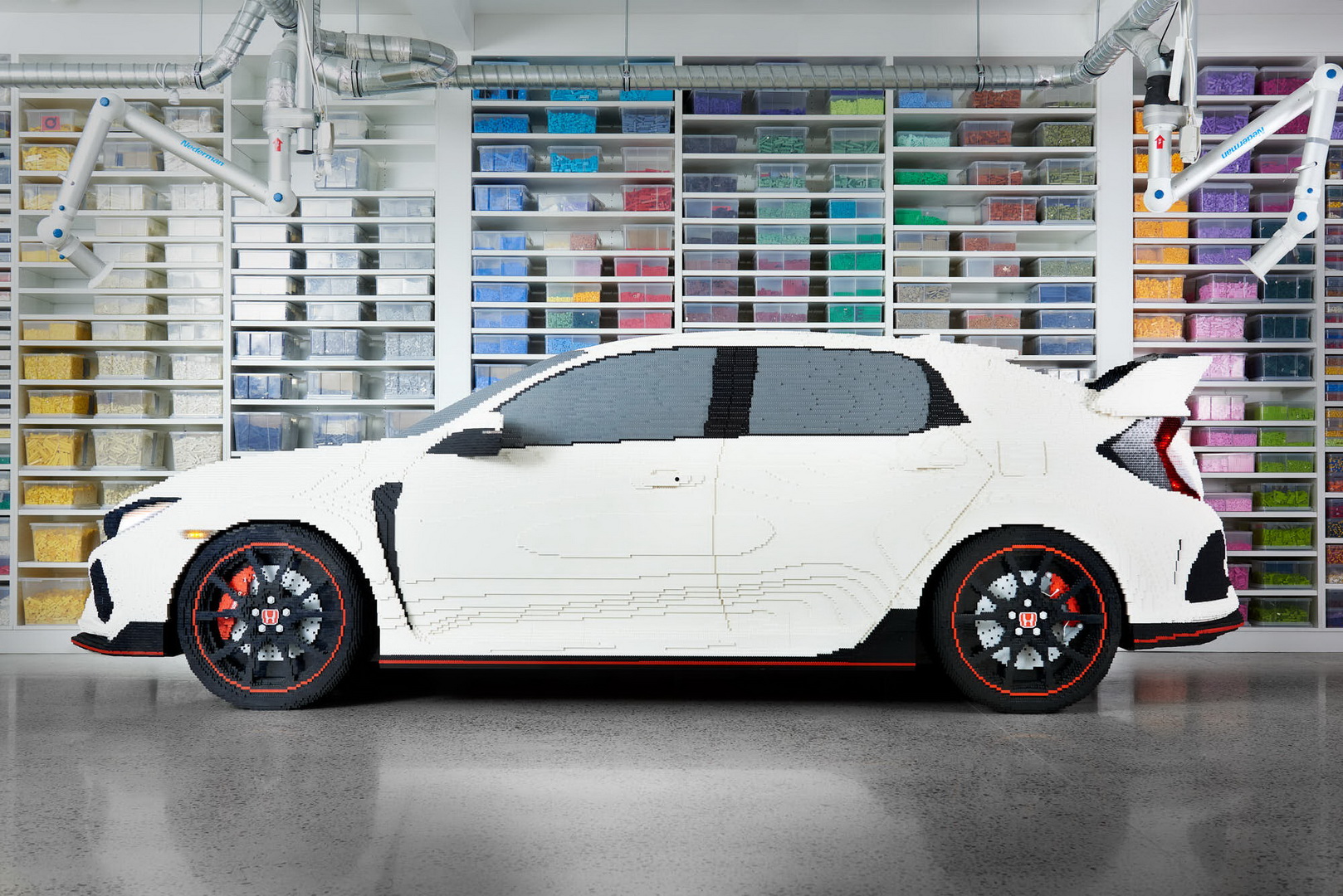 life-size lego honda civic type r 3 Honda Civic Type R Joins The Exclusive Full-Size LEGO Club