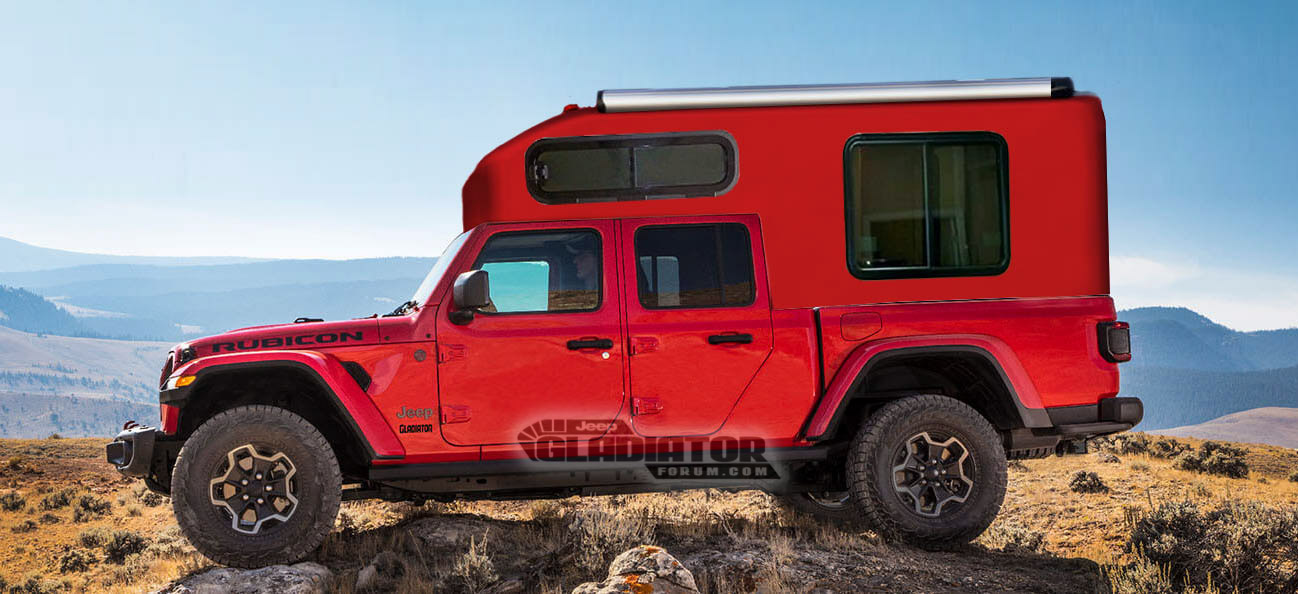 Jeep-Gladiator-Top-1 Check Out Jeep’s Gladiator Truck Rendered With A Bunch Of Different Tops