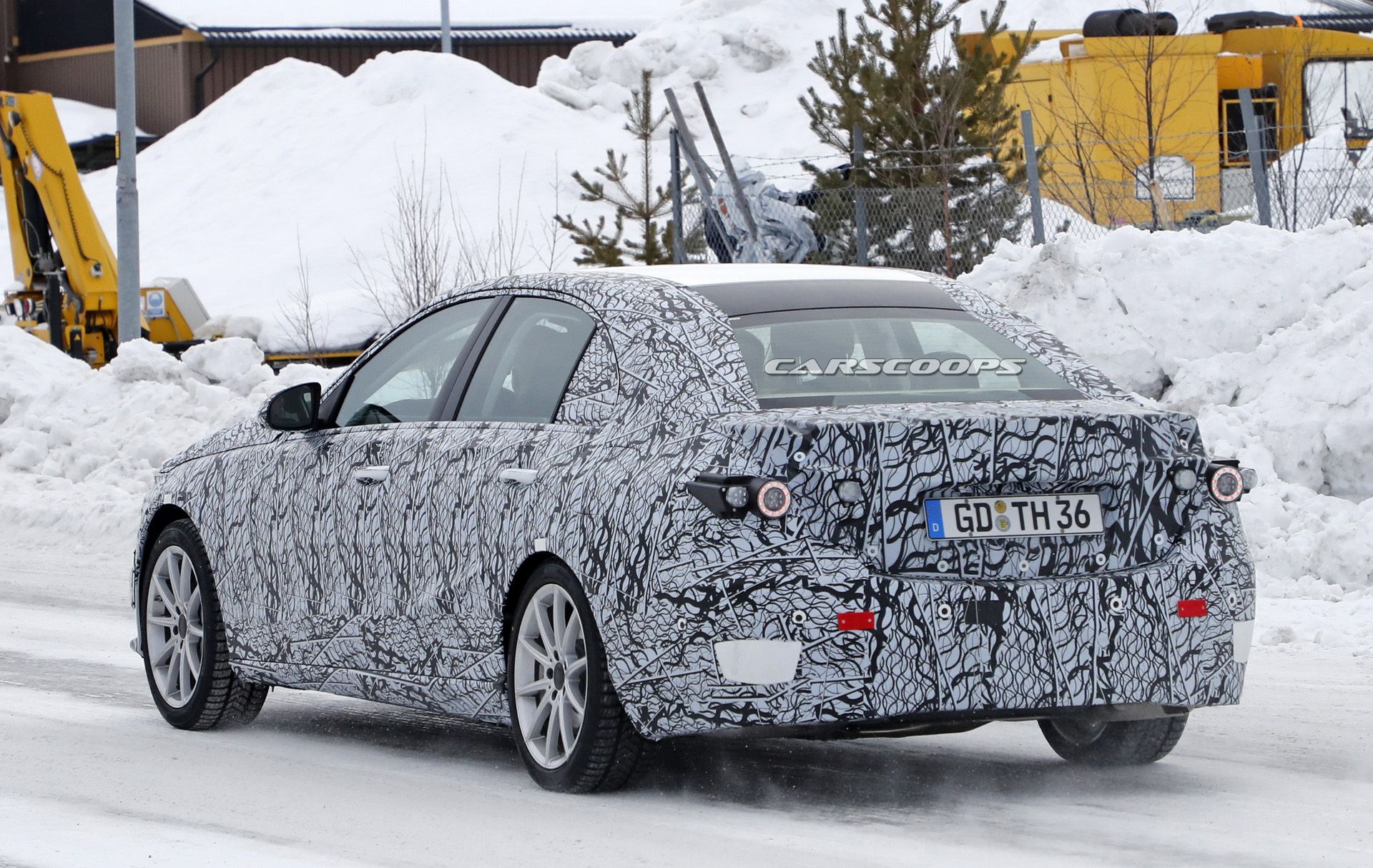 2020 mercedes c-class phev spy shots 9 All-New Mercedes C-Class Caught Testing In PHEV Guise
