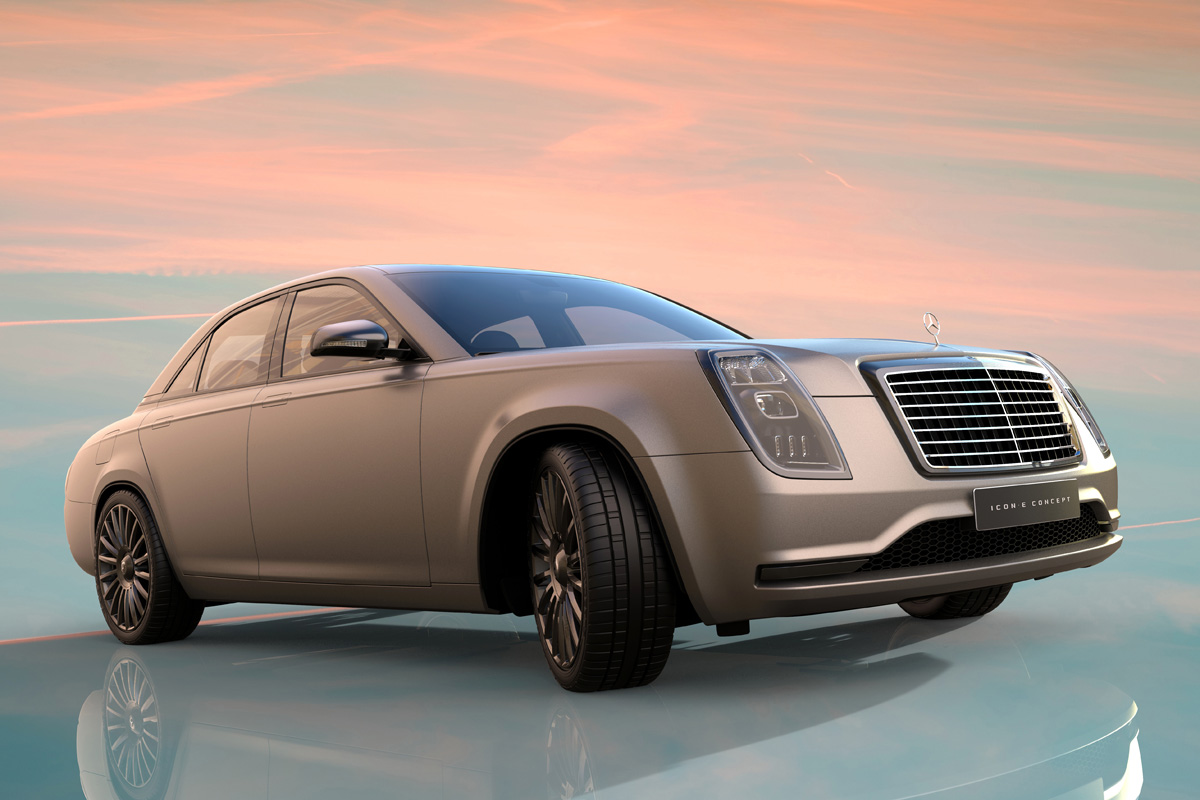 Mercedes-Benz Icon E Concept by David Obendorfer 26 Mercedes-Benz Icon E Study Re-imagines Classic W115 As 21st-Century E-Class EV
