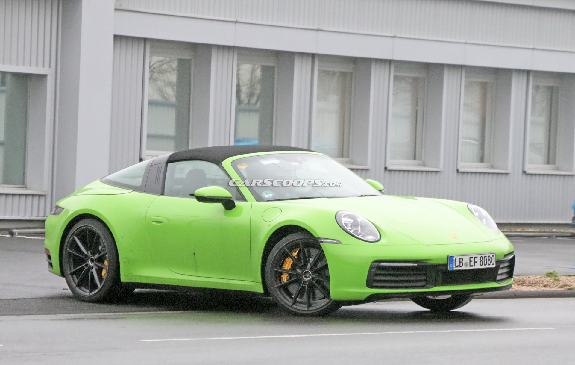 2020 Porsche 992 Targa 37 2020 Porsche 911 Targa With Removable Top Photographed Undisguised In Red Too