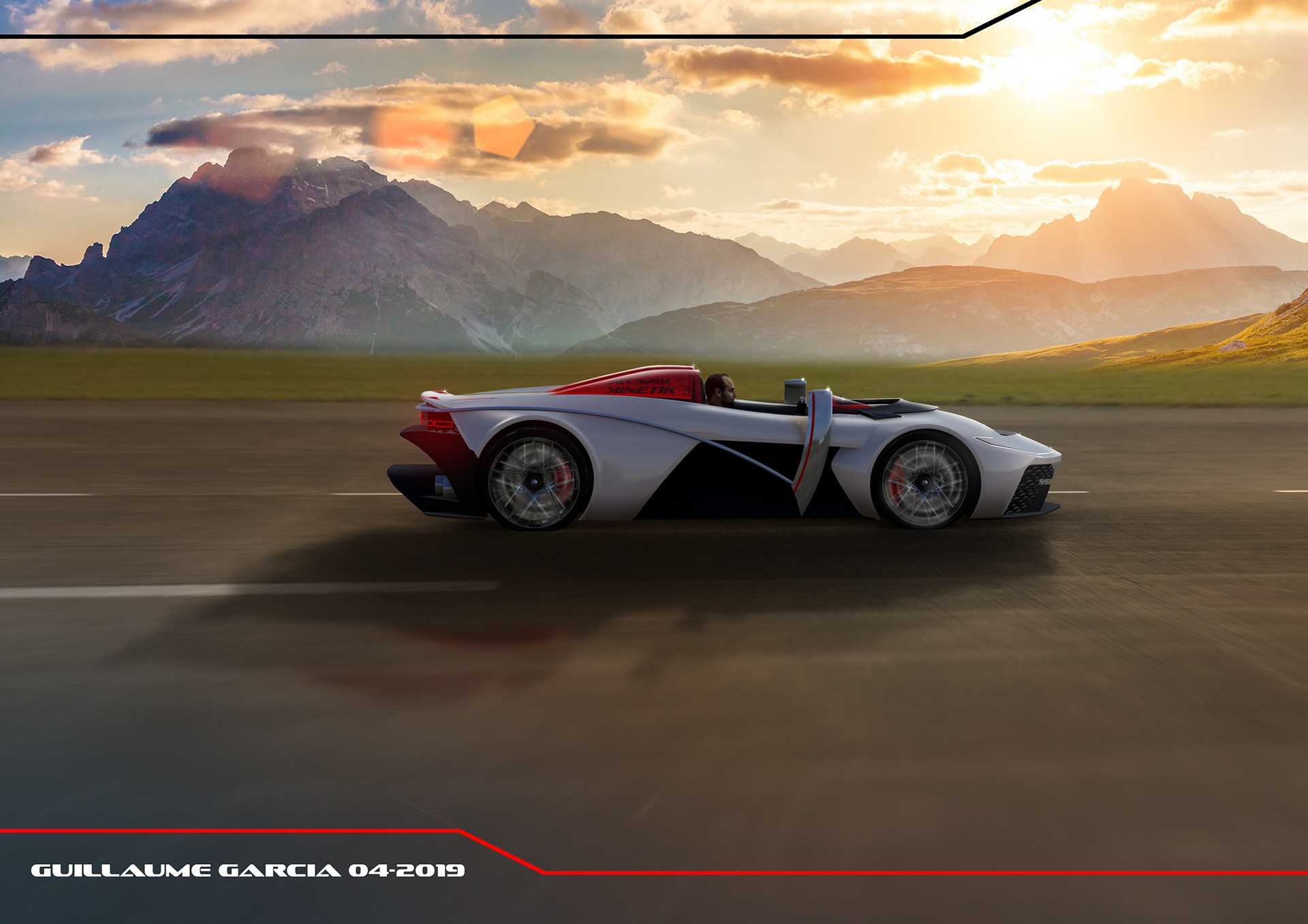 inertia kinetic rendering 45 Inertia Kinetik Is One Man’s Take On The Sports Car Of Tomorrow