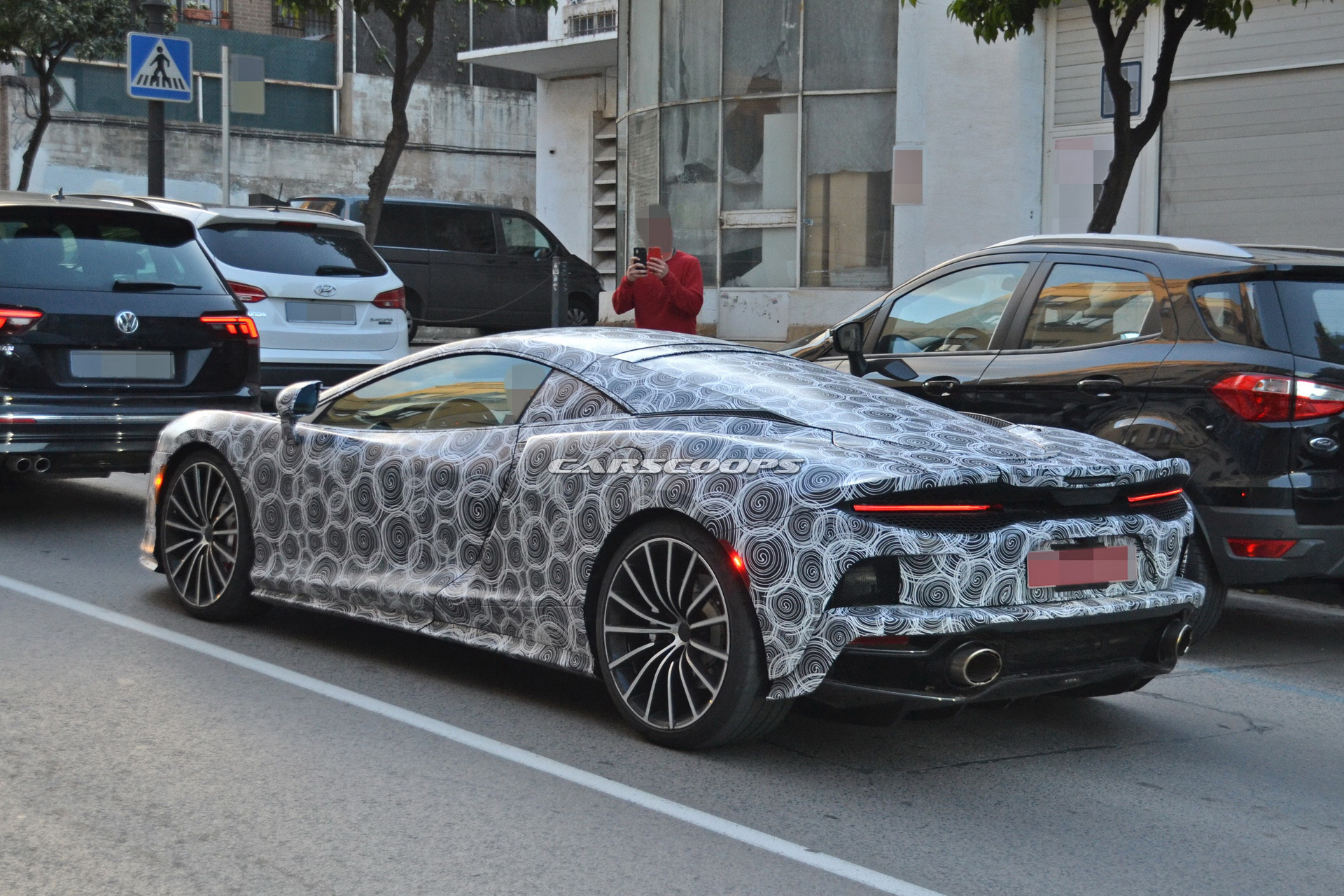 2020 mclaren grand tourer spied tight camo 10 2020 McLaren Grand Tourer Caught Wearing Even Tighter Camo