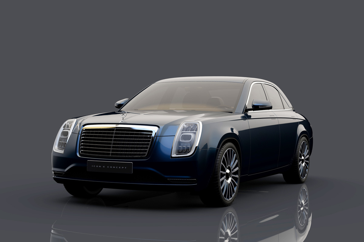 Mercedes-Benz Icon E Concept by David Obendorfer 13 Mercedes-Benz Icon E Study Re-imagines Classic W115 As 21st-Century E-Class EV