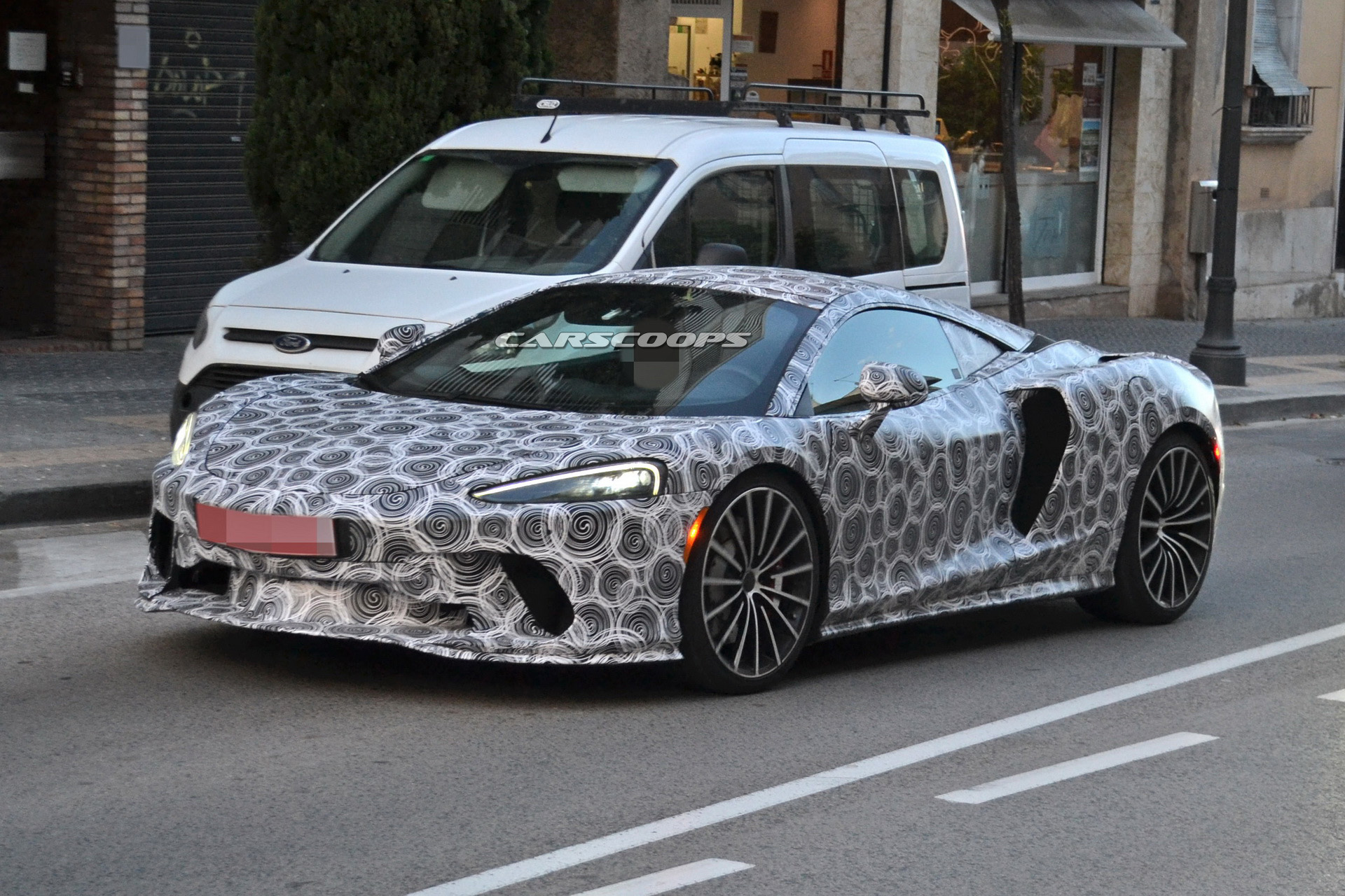 2020 mclaren grand tourer spied tight camo 7 2020 McLaren Grand Tourer Caught Wearing Even Tighter Camo