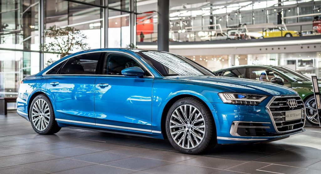  For €3,100, You Can Get Your New A8 With Audi Exclusive’s Ara Blue Crystal Metallic