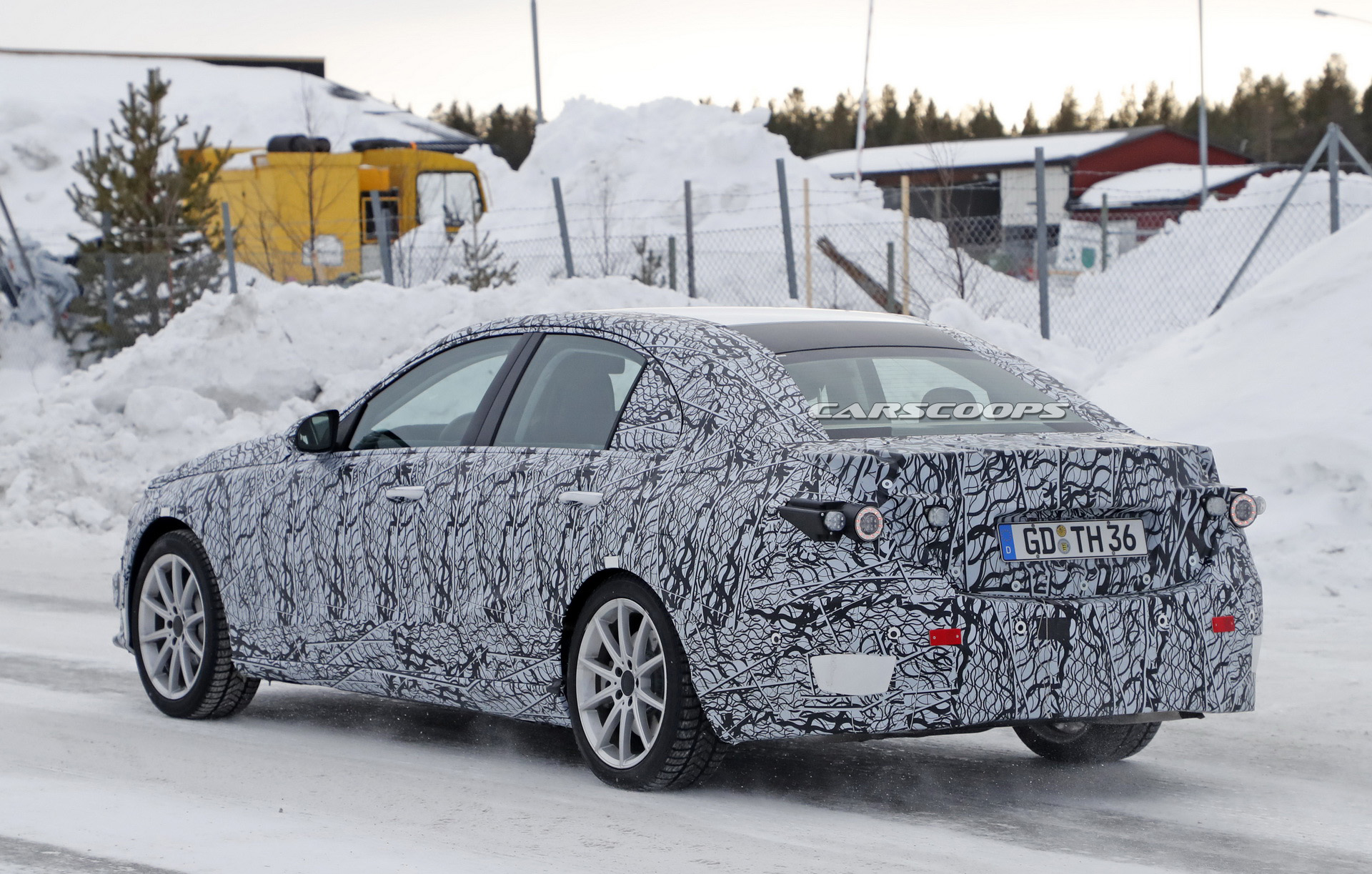 2020 mercedes c-class phev spy shots 8 All-New Mercedes C-Class Caught Testing In PHEV Guise