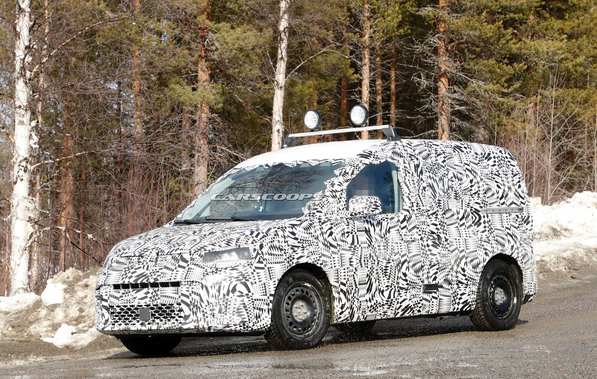 2021 VW Caddy spy shots 5 All-New 2021 VW Caddy Compact Van Spotted For The First Time