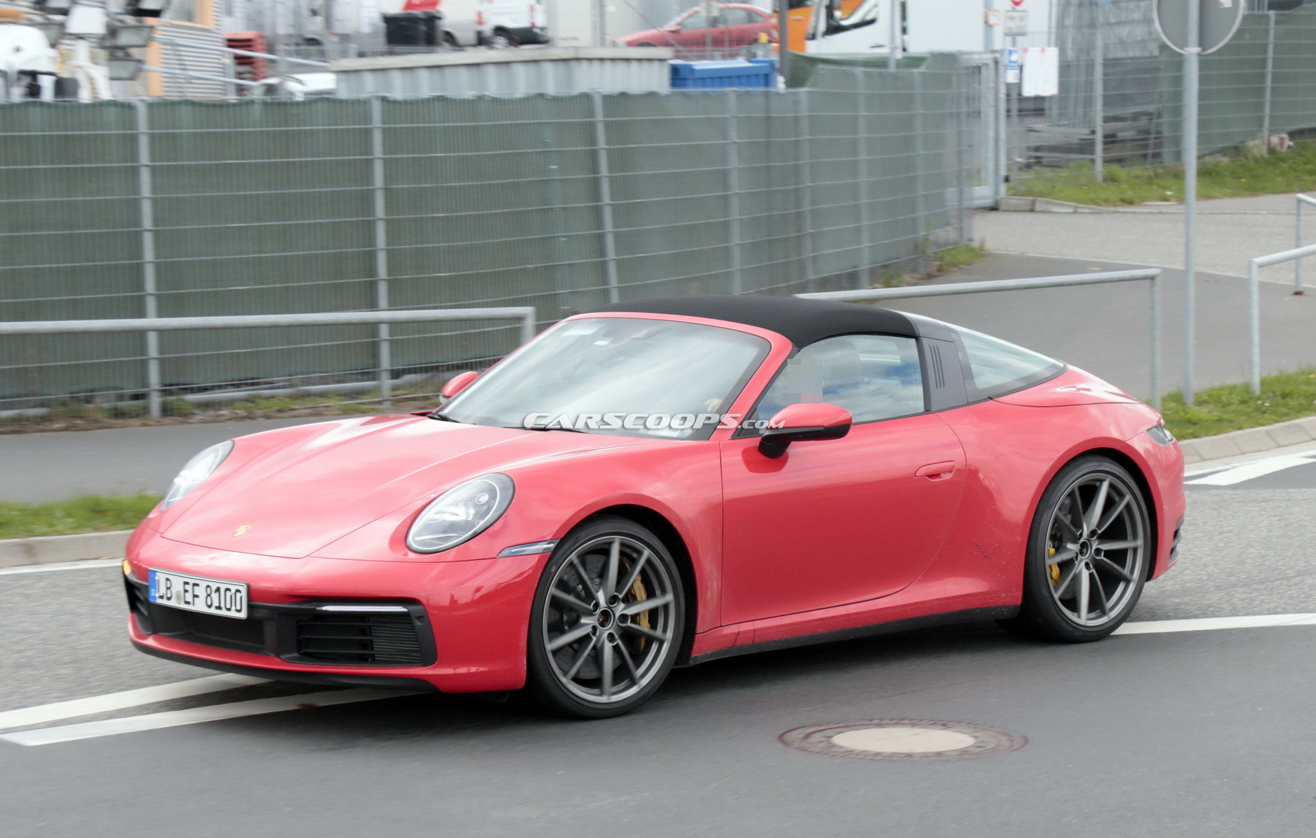 2020 Porsche 992 Targa 22 2020 Porsche 911 Targa With Removable Top Photographed Undisguised In Red Too