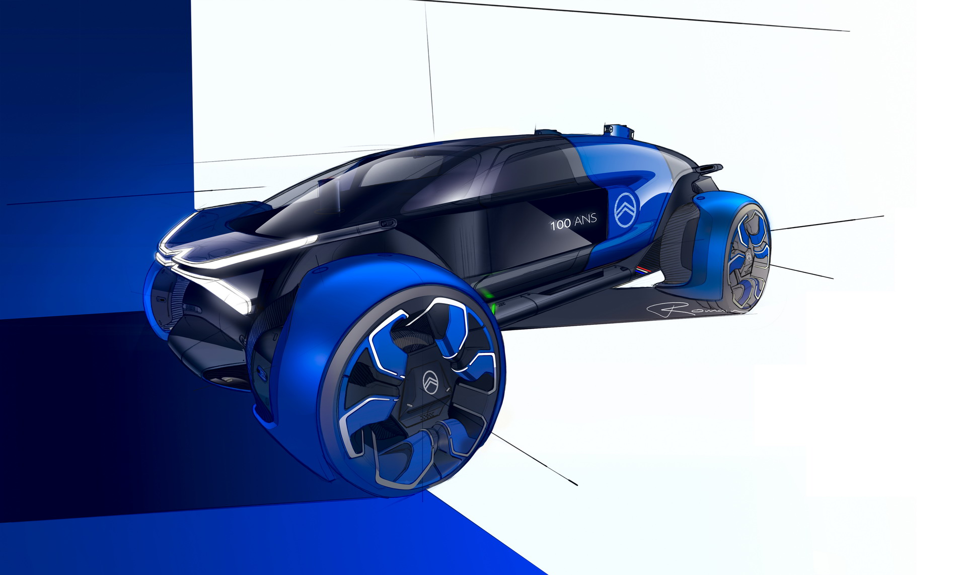 Citroen 19_19 CONCEPT 64 Citroen’s New Electric 19_19 Concept Has A 500 Mile Range And 30-inch Rims