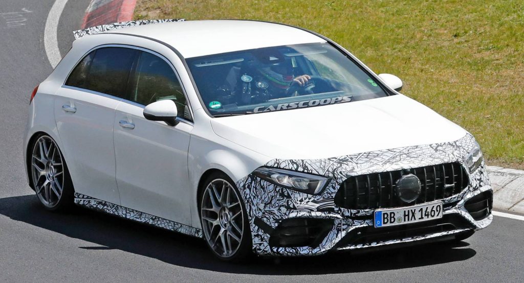  2020 Mercedes-AMG A45 Tackles The Nürburgring Virtually Undisguised