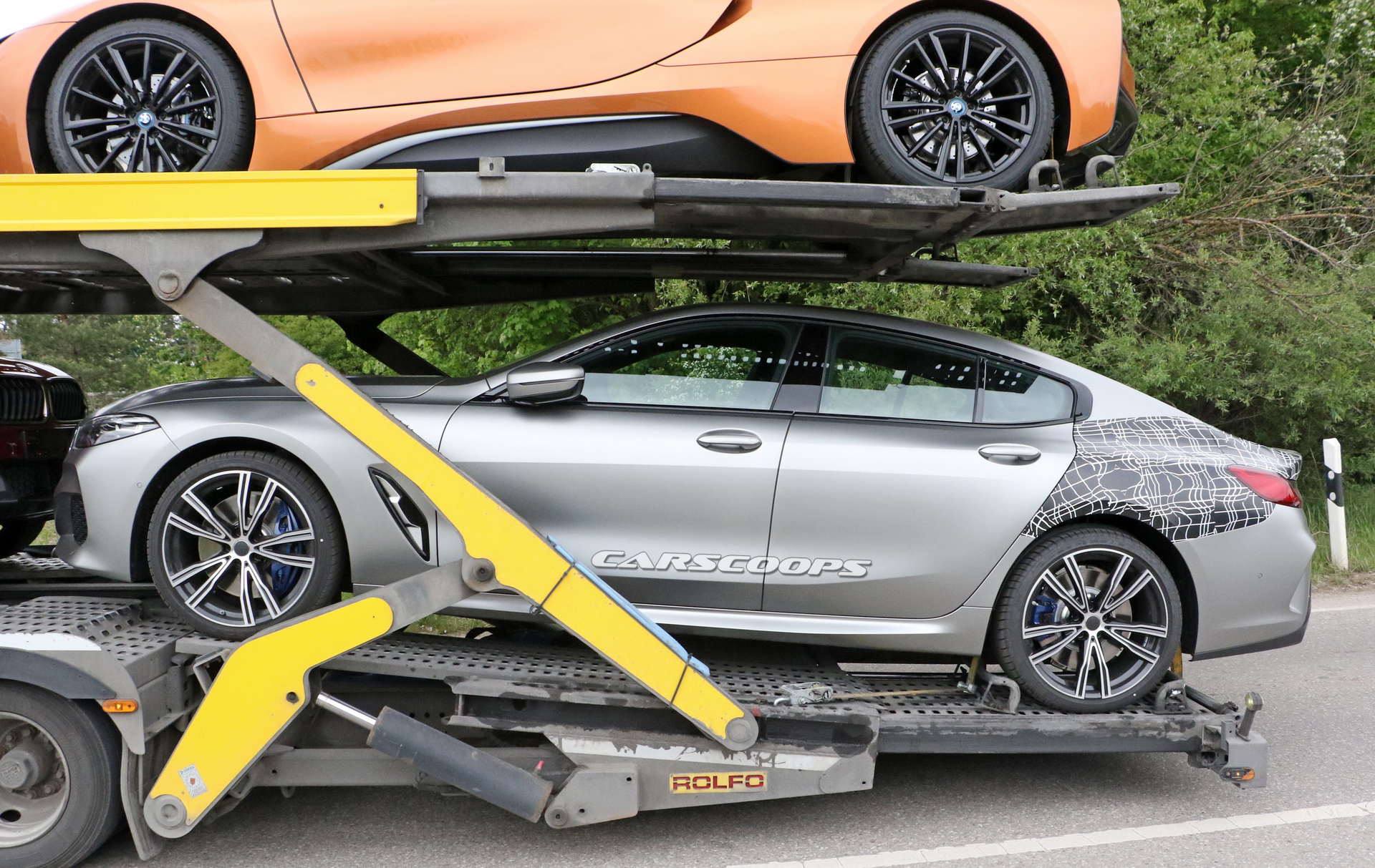 BMW-8-Series-GranCoupe-11 2020 BMW 8-Series GranCoupe Spotted Barely Disguised While Transferred On Truck