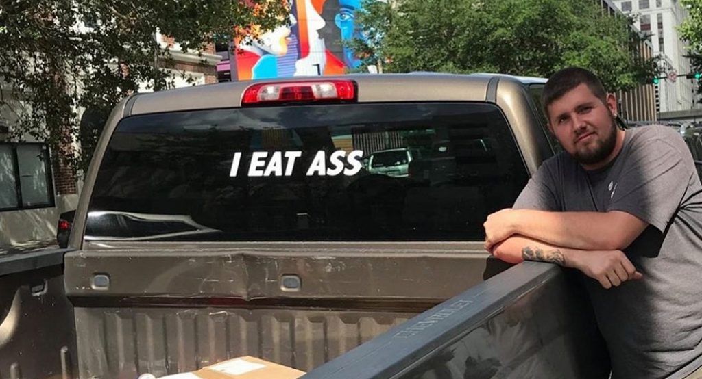  “I Eat Ass” Decal Lands Man In Jail, But He Might Get The Last Laugh