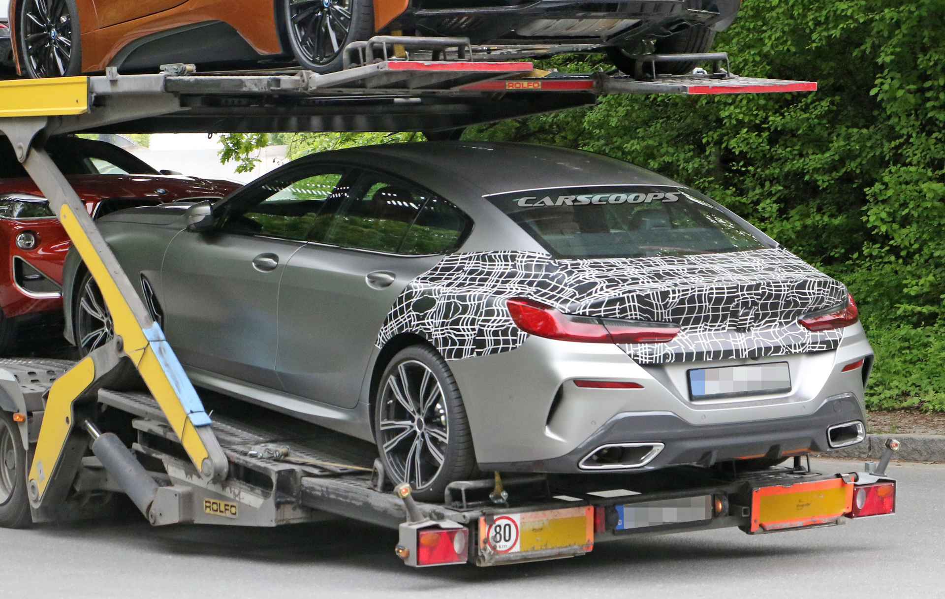 BMW-8-Series-GranCoupe-7 2020 BMW 8-Series GranCoupe Spotted Barely Disguised While Transferred On Truck