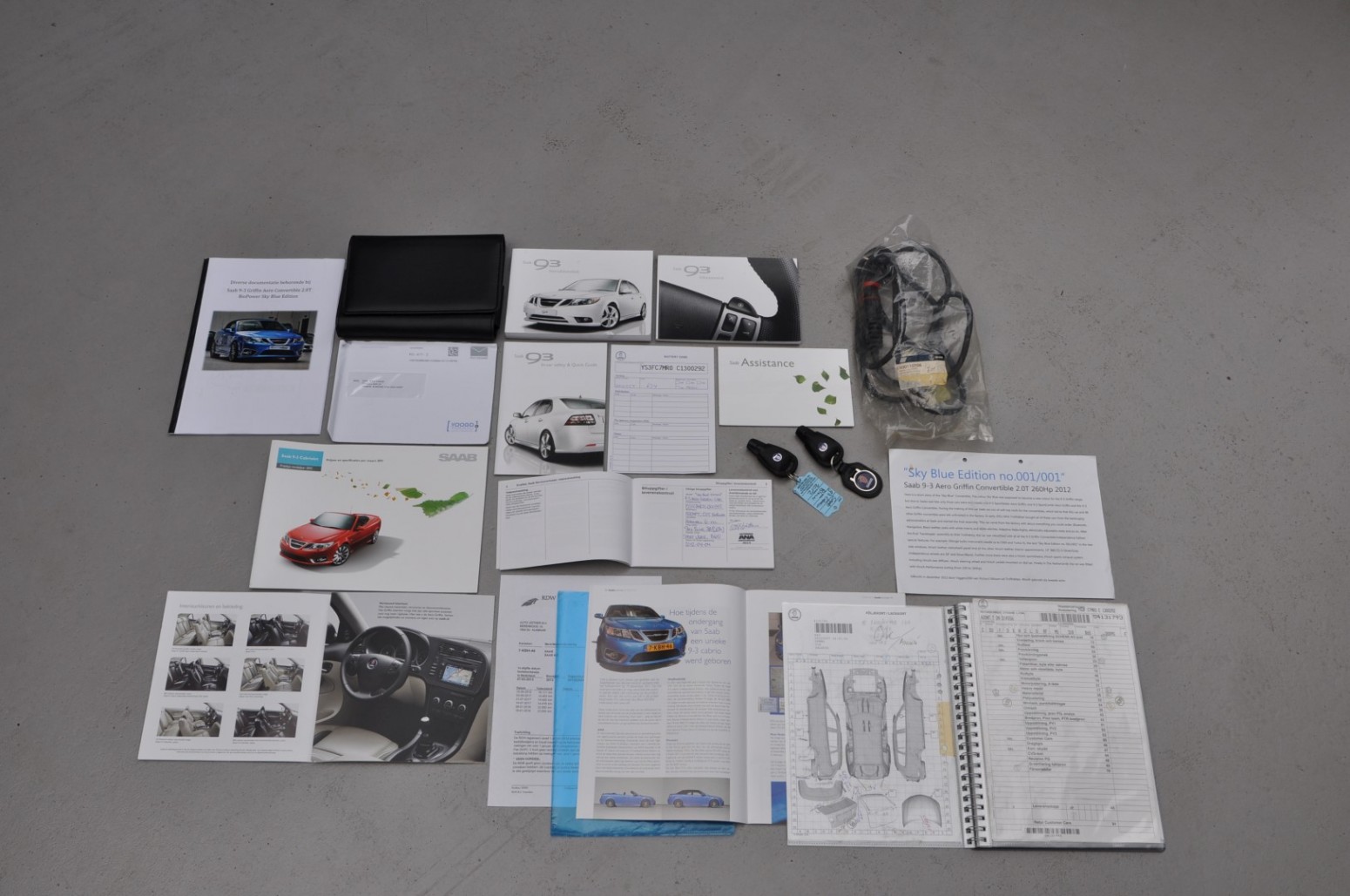 One-Of-One 2012 Saab 9-3 Cabriolet Sky Blue Edition Sold For $66,500