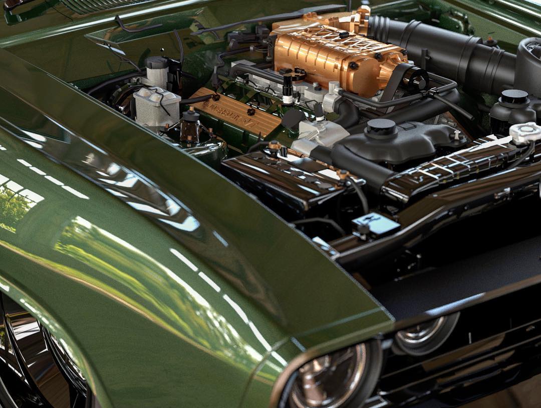 Ford Falcon XB Rendering 2 Someone MUST Build This Restomod Aussie Ford Falcon XB Coupe