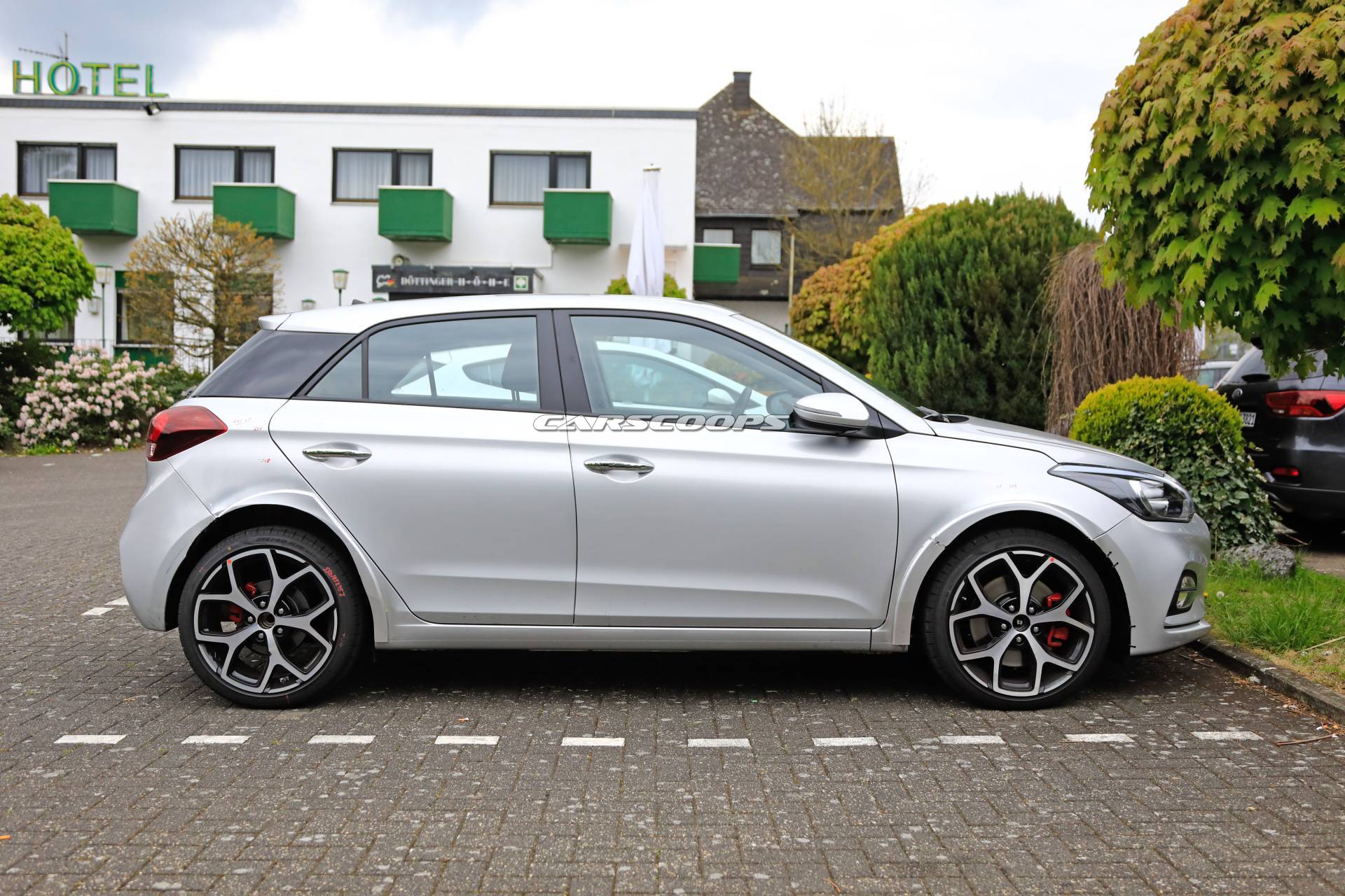 Hyundai i20 N test mule spy shots 7 Hyundai i20 N Hot Hatch Leaves Hideout, Is A Chassis Mule For Now